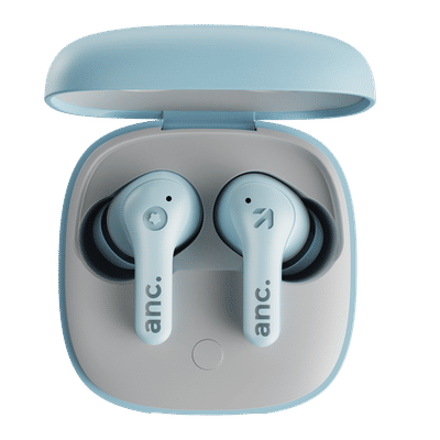 GOBOULT TuneX TWS Earbuds with Active Noise Cancellation (IPX5 Water Resistant, Fast Charging, Blue)