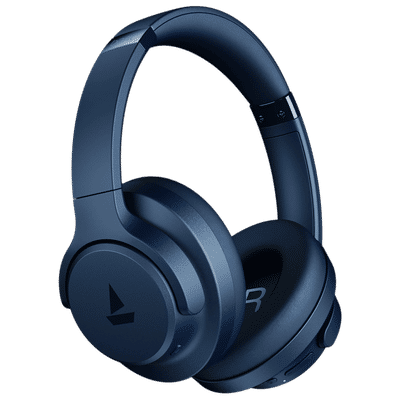 boAt Rockerz 512 ANC Bluetooth Headphone with Mic (ENx Technology, Over Ear, Bold Blue)
