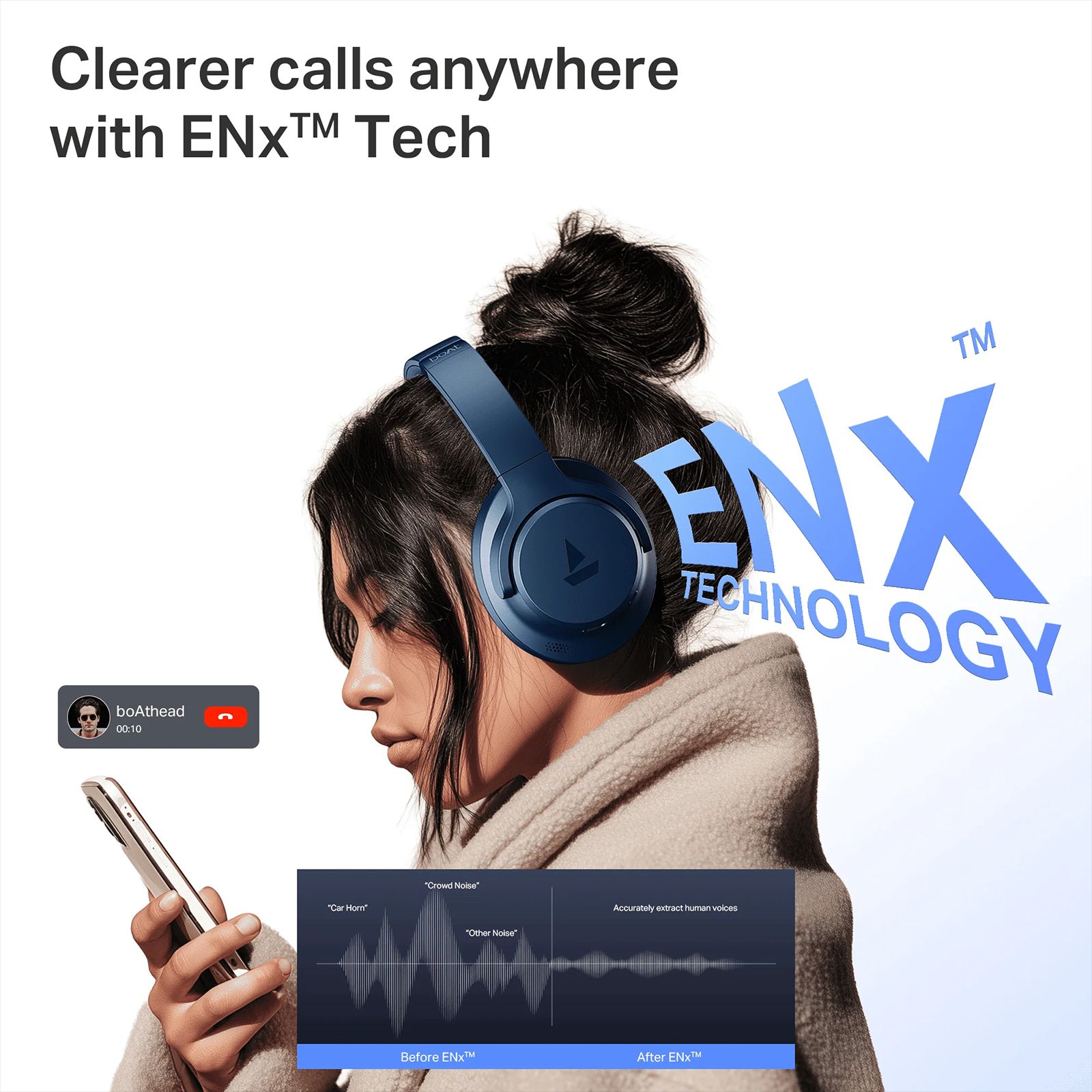 boAt Rockerz 512 ANC Bluetooth Headphone with Mic (ENx Technology, Over Ear, Bold Blue) boAt Rockerz 512 ANC Bluetooth Headphone with Mic (ENx Technology, Over Ear, Bold Blue)_5