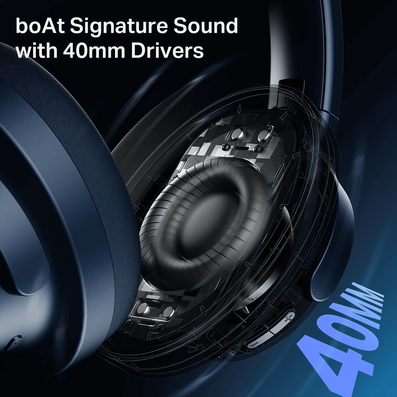 boAt Rockerz 512 ANC Bluetooth Headphone with Mic (ENx Technology, Over Ear, Bold Blue) boAt Rockerz 512 ANC Bluetooth Headphone with Mic (ENx Technology, Over Ear, Bold Blue)_6