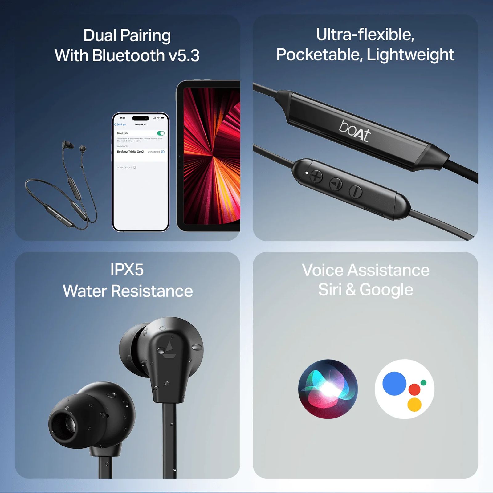 boAt Rockerz Trinity Gen 2 Neckband with AI Environmental Noise Cancellation (IPX5 Water Resistant, 150hrs Playback, Black) boAt Rockerz Trinity Gen 2 Neckband with AI Environmental Noise Cancellation (IPX5 Water Resistant, 150hrs Playback, Black) _10