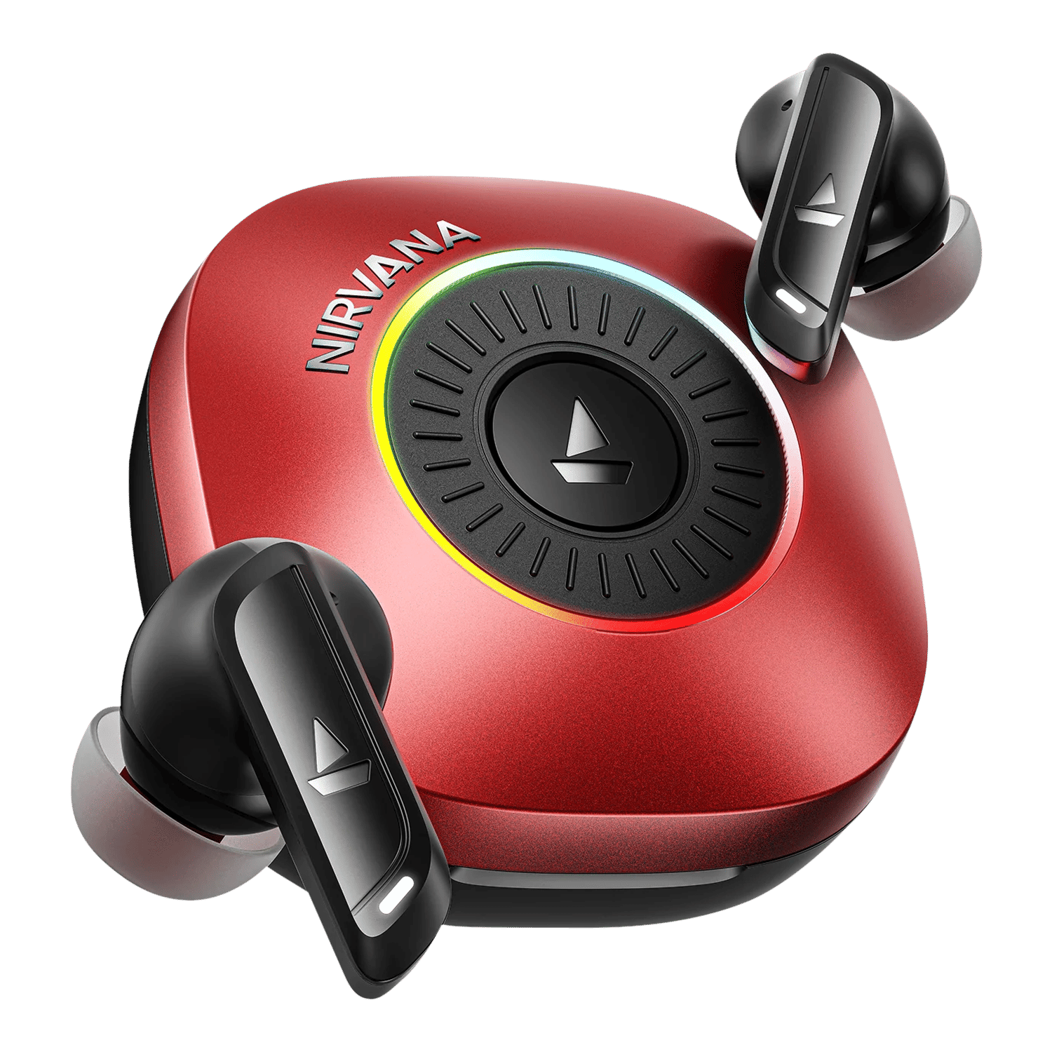 boAt Nirvana Crown PP0031 TWS Earbuds with Hybrid Active Noise Cancellation (IPX4 Water Resistance, ASAP Charge, Blazing Red)_1