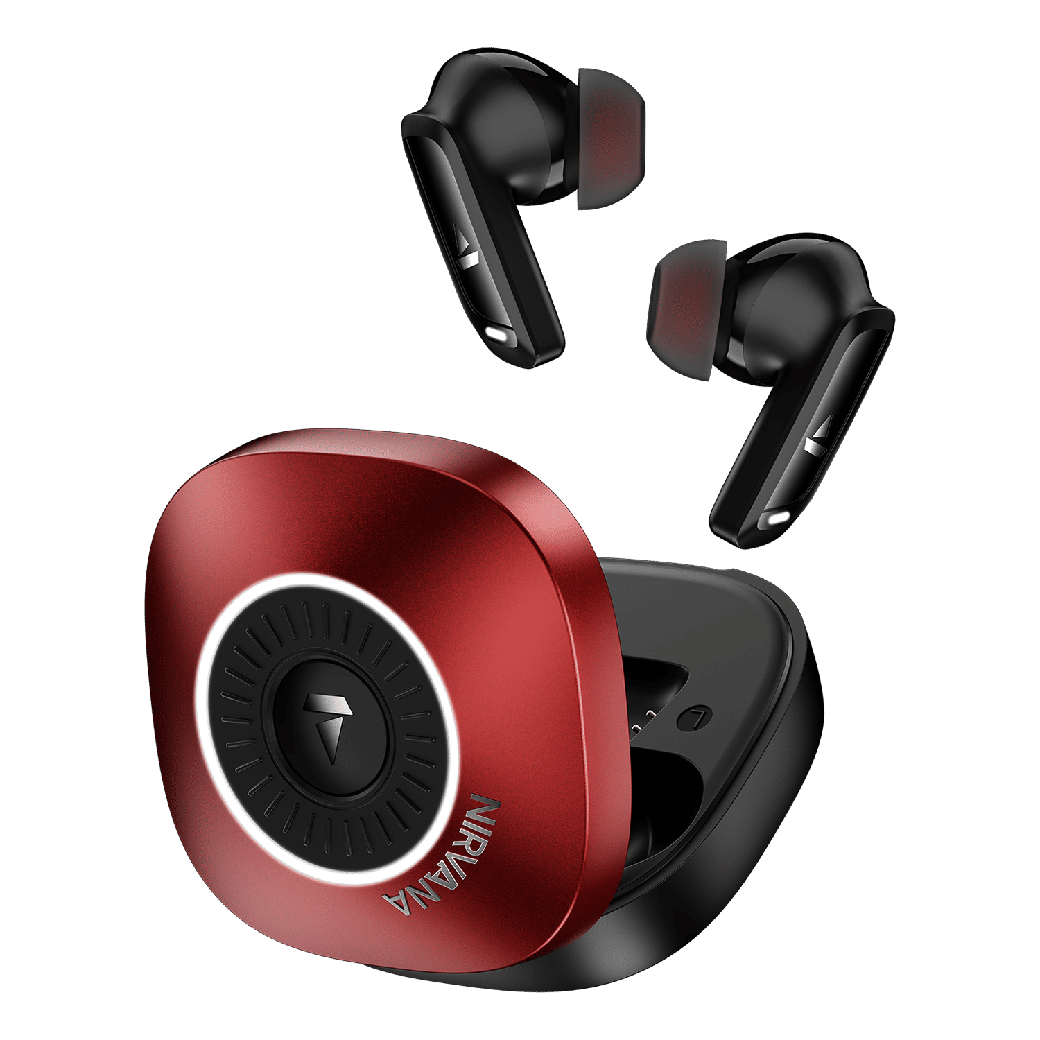 boAt Nirvana Crown PP0031 TWS Earbuds with Hybrid Active Noise Cancellation (IPX4 Water Resistance, ASAP Charge, Blazing Red)_6