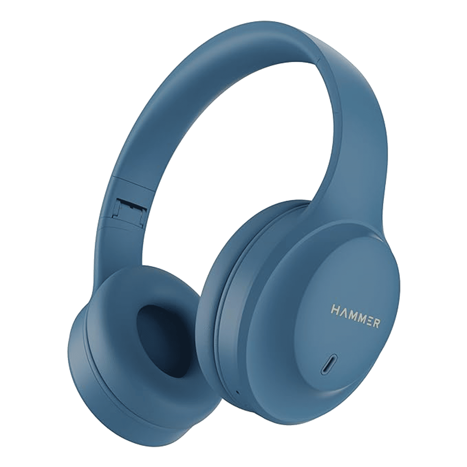 Hammer Bash Plus Bluetooth Headphone with Mic (Environmental Noise Cancellation, Over Ear, Blue) Hammer Bash Plus Bluetooth Headphone with Mic (Environmental Noise Cancellation, Over Ear, Blue)_1