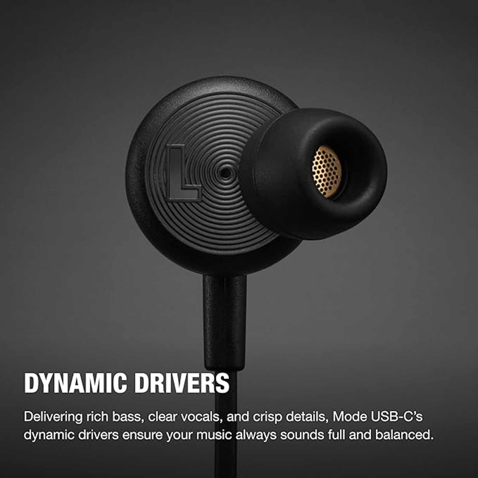 Marshall Mode Wired Earphone with Mic (USB Type-C Connector, In Ear, Black) Marshall Mode Wired Earphone with Mic (USB Type-C Connector, In Ear, Black)_4