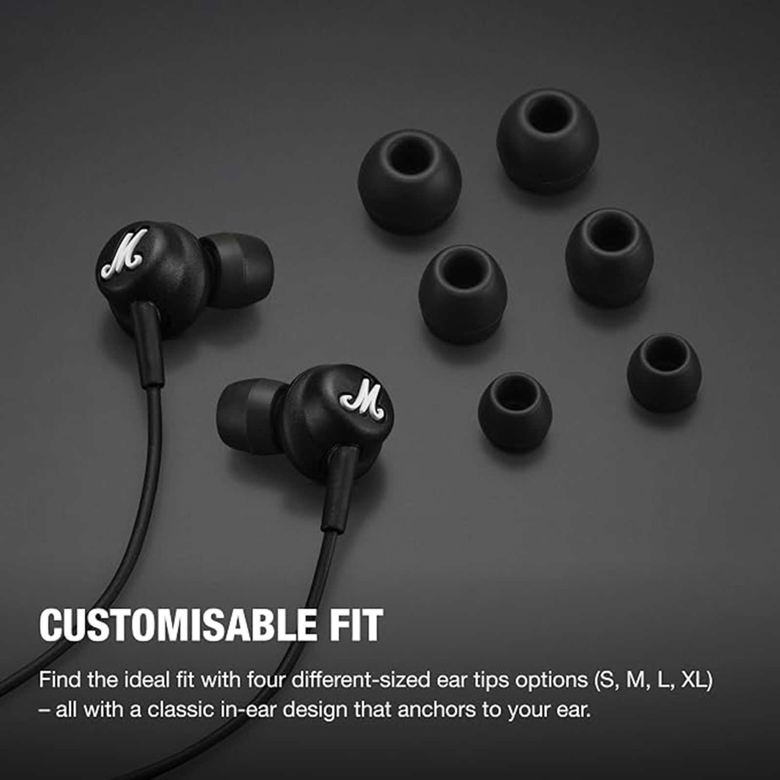 Marshall Mode Wired Earphone with Mic (USB Type-C Connector, In Ear, Black) Marshall Mode Wired Earphone with Mic (USB Type-C Connector, In Ear, Black)_5