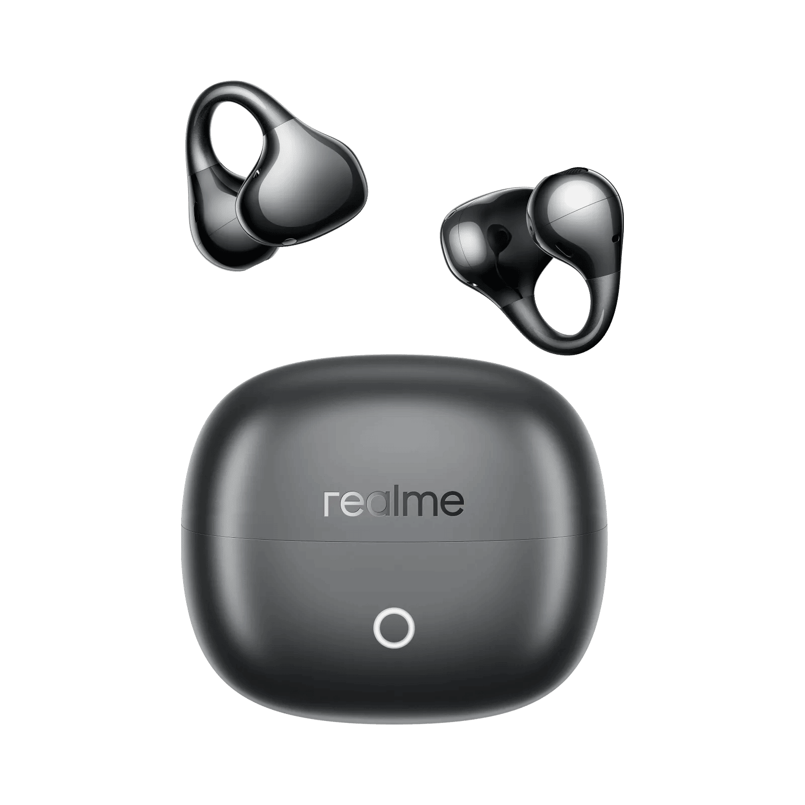 Realme Buds Clip RMA2418 TWS Earbuds with AI Environmental Noise Cancellation (IP55 Dust and Water Resistance, Smart Tap Control, Titanium Black)_1