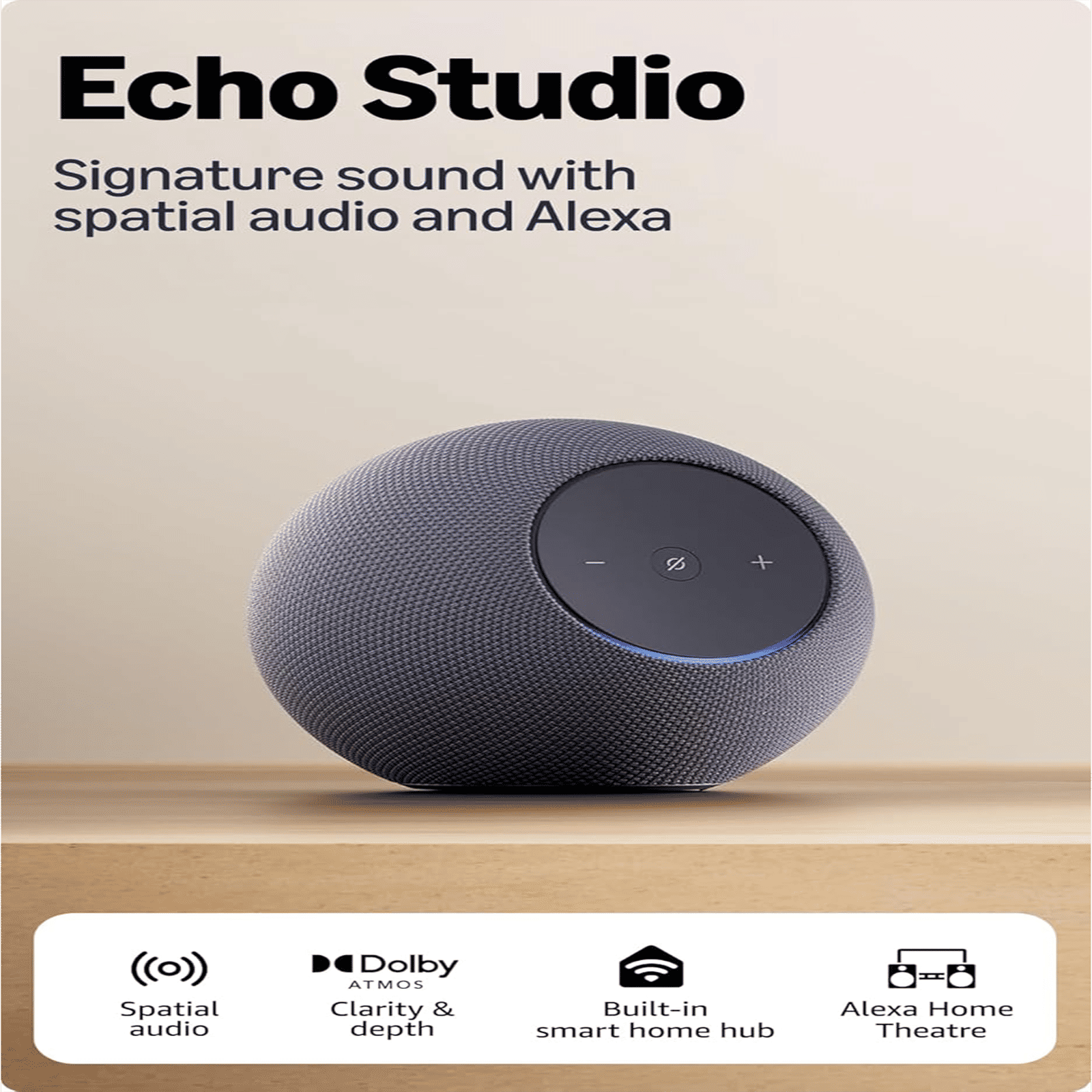 Amazon Echo Studio with Built-in Alexa Smart Wi-Fi Speaker (Omnisense Technology, Graphite) Amazon Echo Studio with Built-in Alexa Smart Wi-Fi Speaker (Omnisense Technology, Graphite)_4