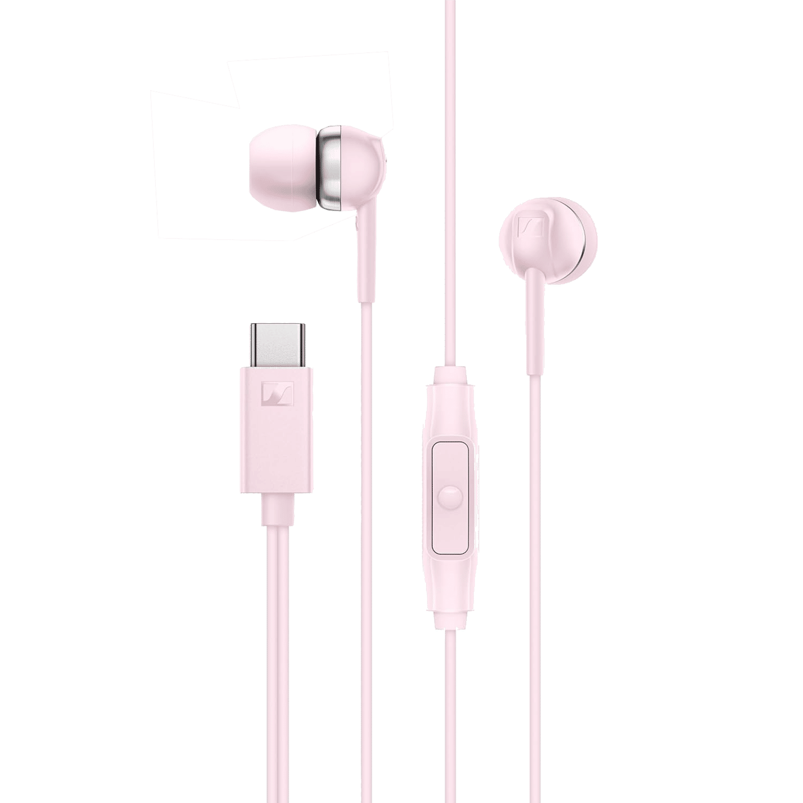 SENNHEISER CX 80 U Wired Earphone with Mic (USB Type-C Connector, In Ear, Sakura) SENNHEISER CX 80 U Wired Earphone with Mic (USB Type-C Connector, In Ear, Sakura)_2