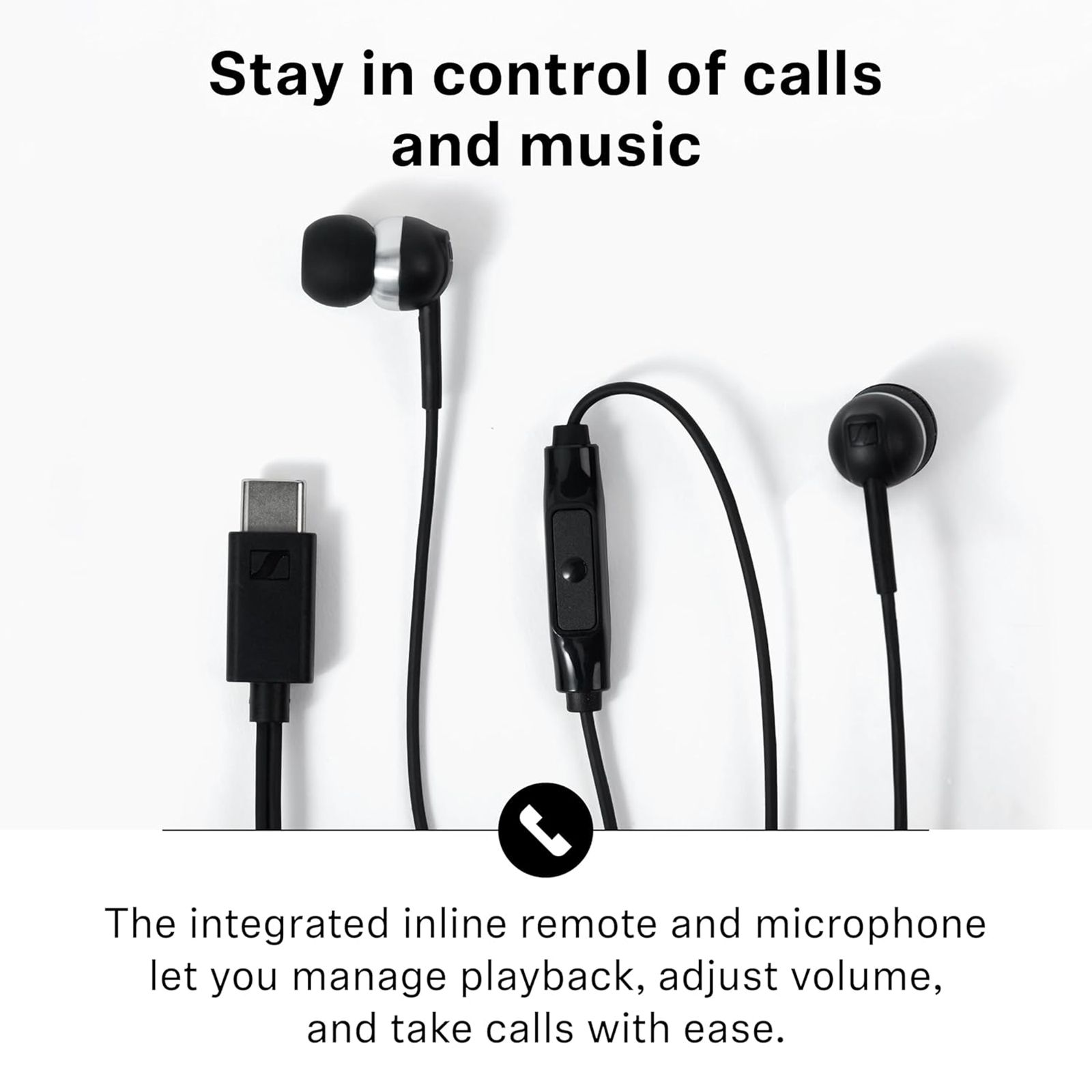 SENNHEISER CX 80 U Wired Earphone with Mic (USB Type-C Connector, In Ear, Sakura) SENNHEISER CX 80 U Wired Earphone with Mic (USB Type-C Connector, In Ear, Sakura)_4