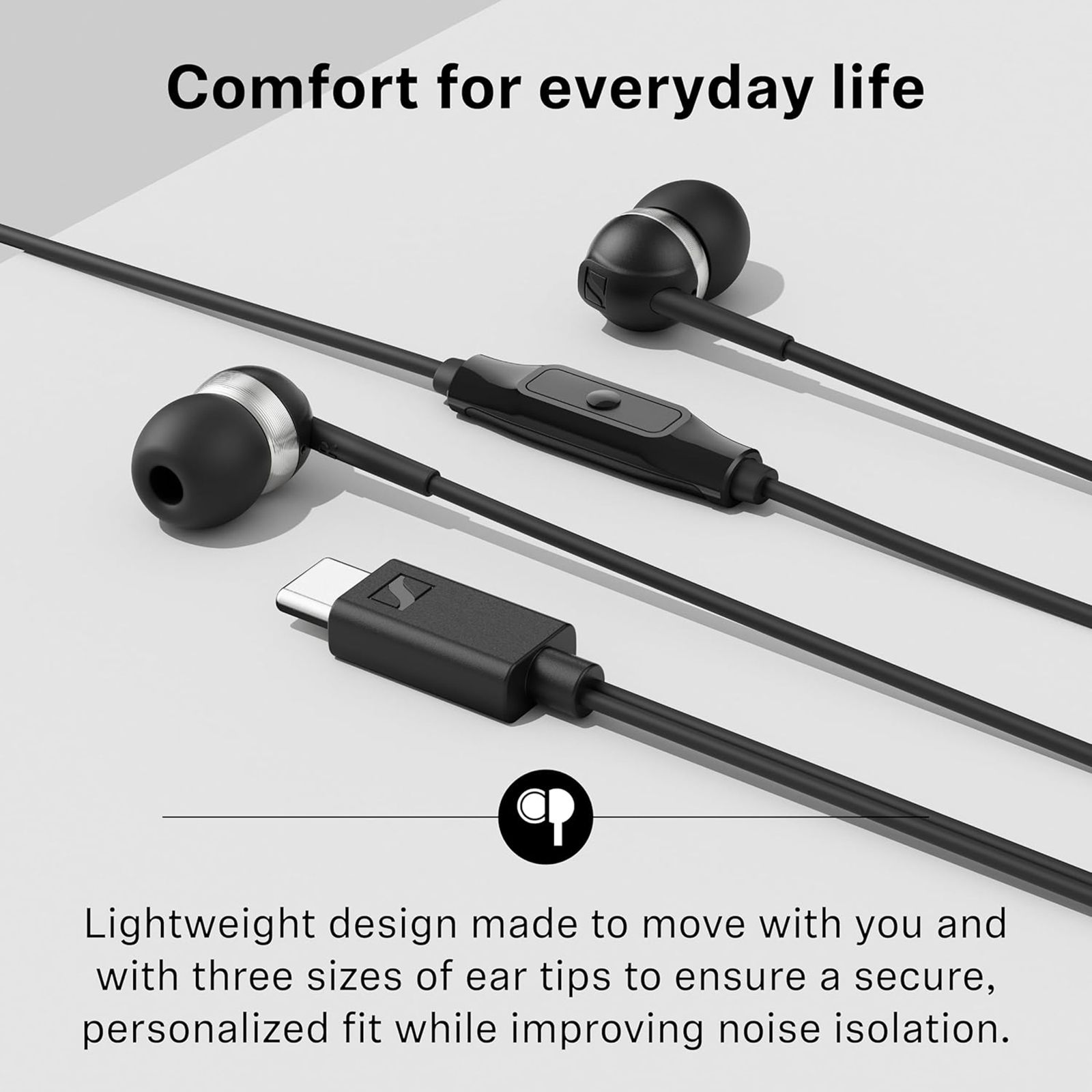 SENNHEISER CX 80 U Wired Earphone with Mic (USB Type-C Connector, In Ear, Sakura) SENNHEISER CX 80 U Wired Earphone with Mic (USB Type-C Connector, In Ear, Sakura)_6