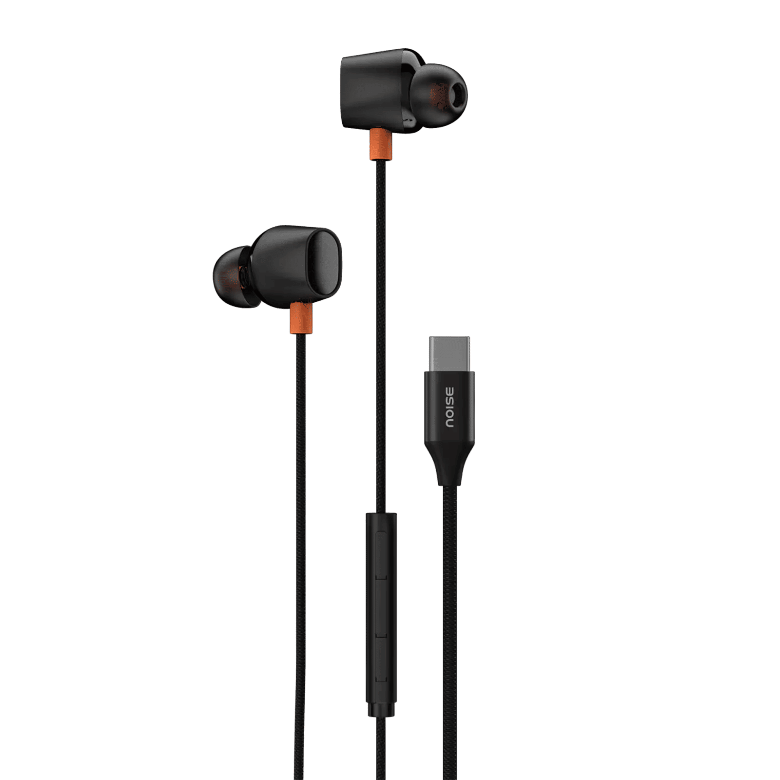 Noise Chord 100 AUDHDPHNCHORD100C Wired Earphone with Mic (USB Type-C Connector, In Ear, Jet Black)_2