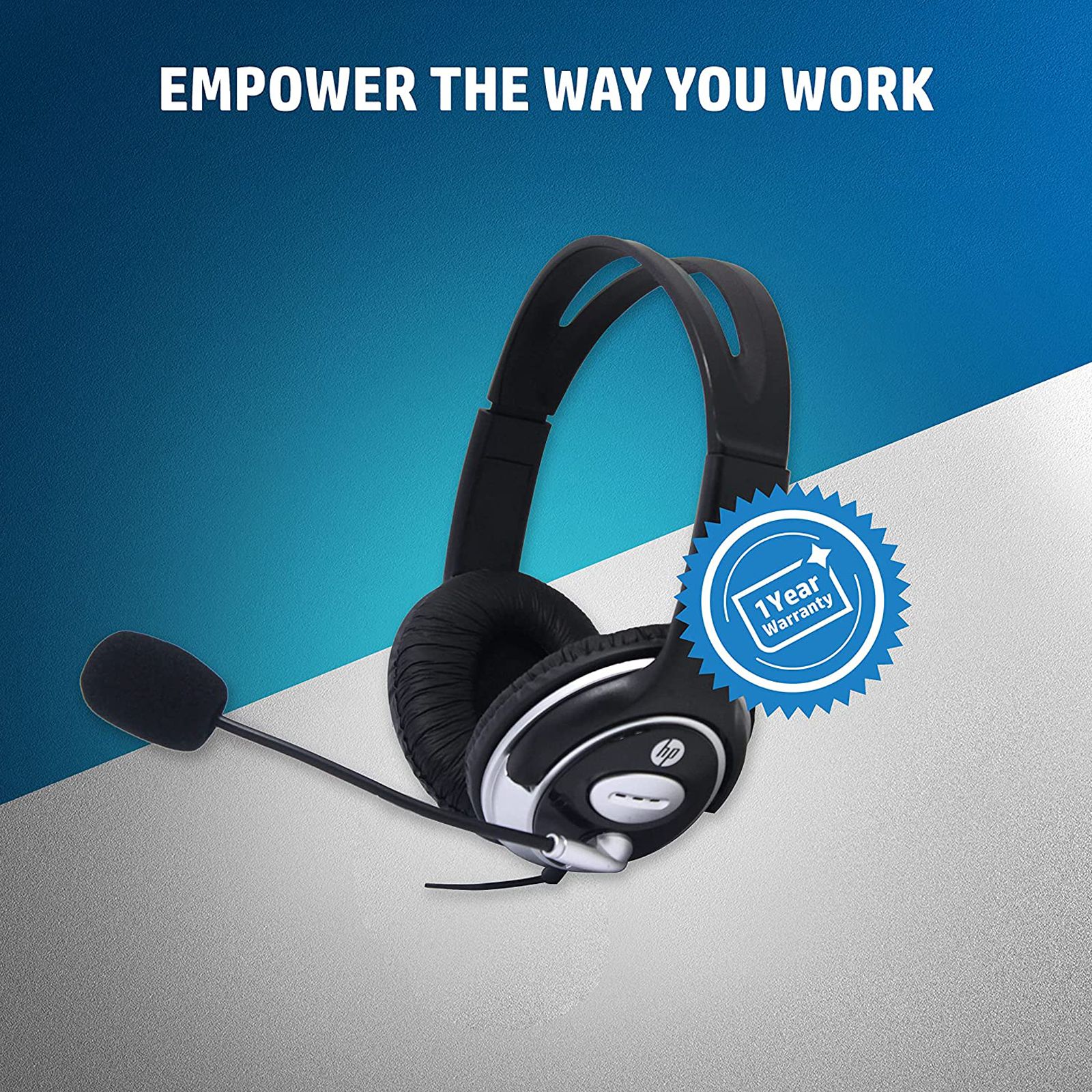 HP HD46024 Wired Headphone with Mic (Over Ear, Black) HP HD46024 Wired Headphone with Mic (Over Ear, Black)_4