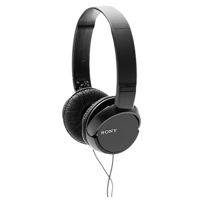 SONY MDR-ZX110AP Wired Headphone with Mic (3.5mm Connector, On Ear, Black)