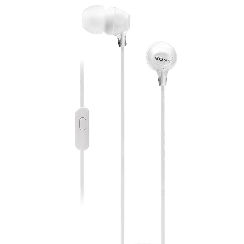 SONY MDR-EX15AP In-Ear Wired Earphones with Mic (White) SONY MDR-EX15AP In-Ear Wired Earphones with Mic (White)_1