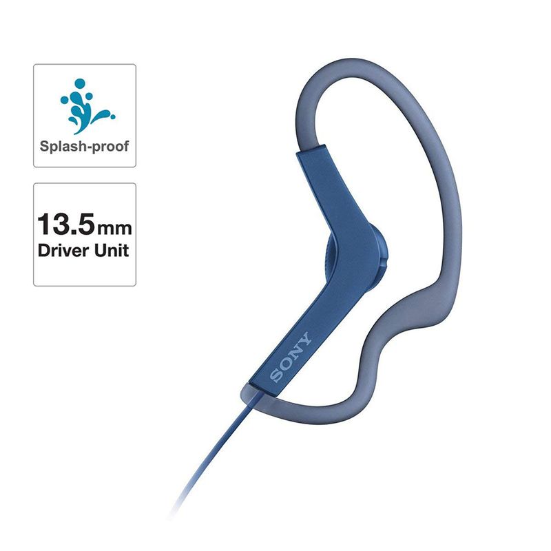 SONY MDR-AS210 Wired Earphone (In Ear, Blue) SONY MDR-AS210 Wired Earphone (In Ear, Blue)_4