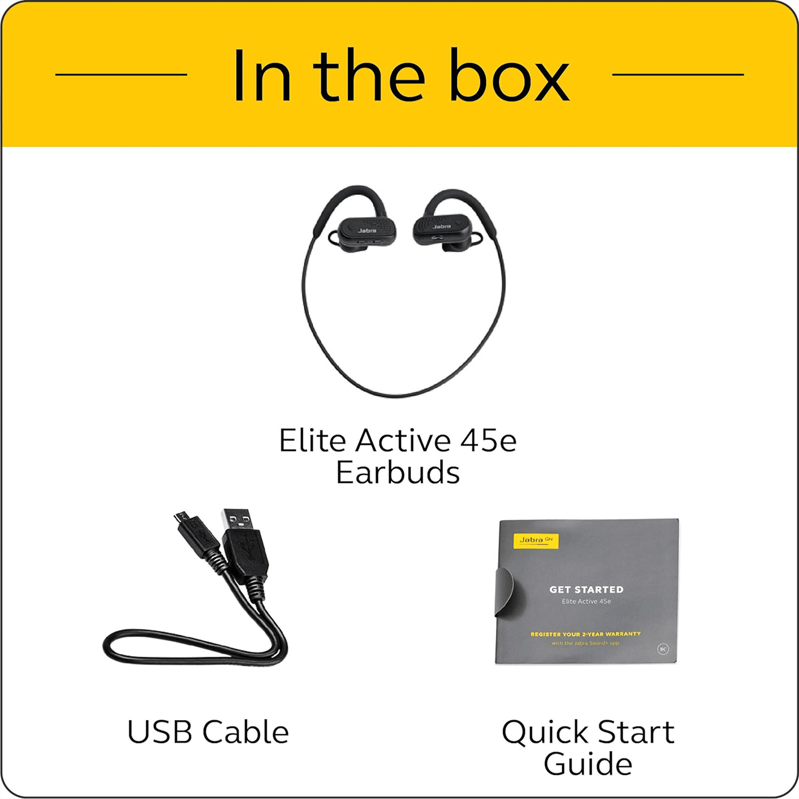 Jabra 45e Elite Active Wireless Earphones (Black) Jabra 45e Elite Active Wireless Earphones (Black)_8