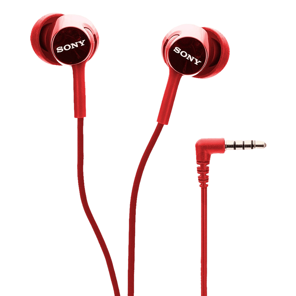 SONY MDR-EX155APRQIN Wired Earphone with Mic (In Ear, Red) SONY MDR-EX155APRQIN Wired Earphone with Mic (In Ear, Red)_3