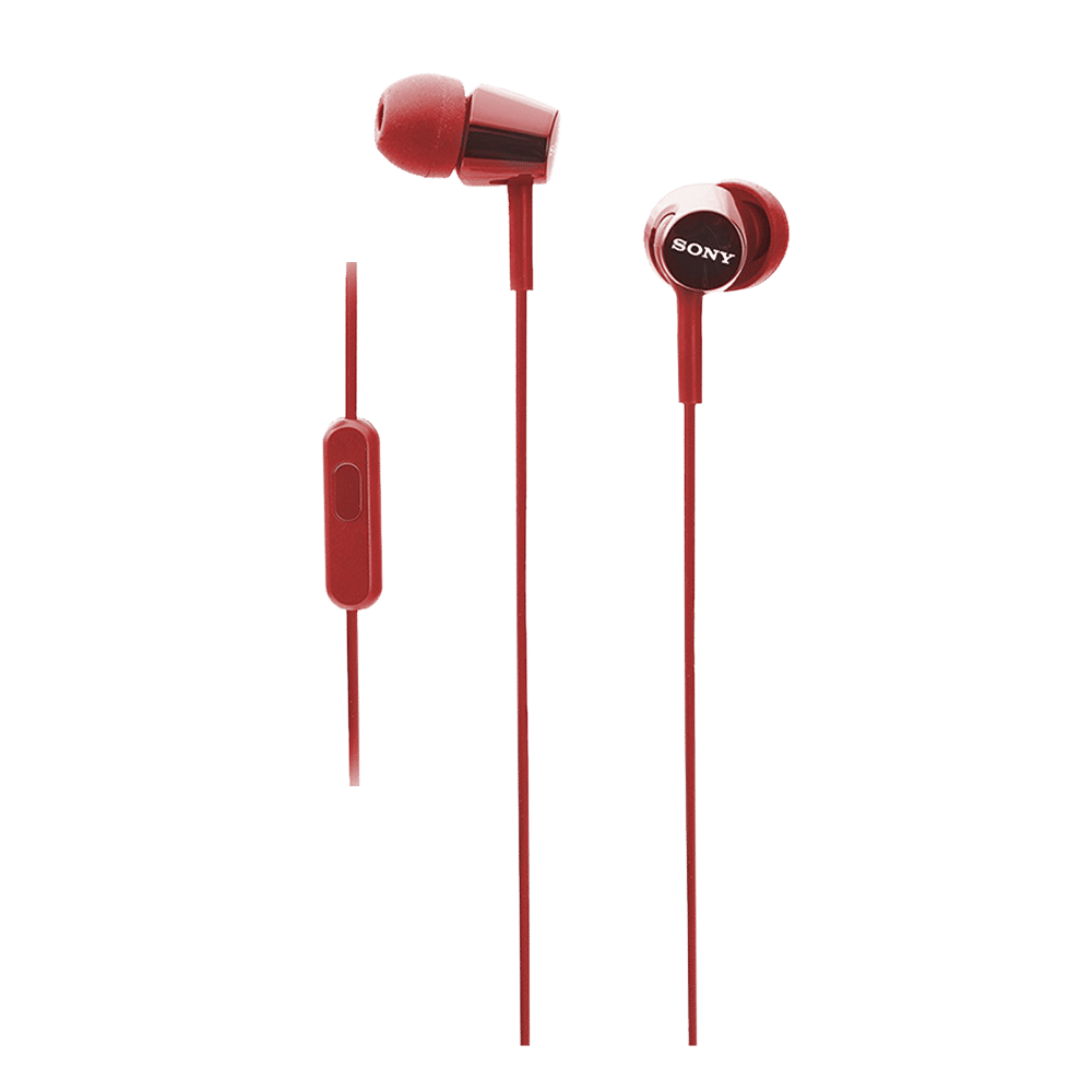 SONY MDR-EX155APRQIN Wired Earphone with Mic (In Ear, Red) SONY MDR-EX155APRQIN Wired Earphone with Mic (In Ear, Red)_4