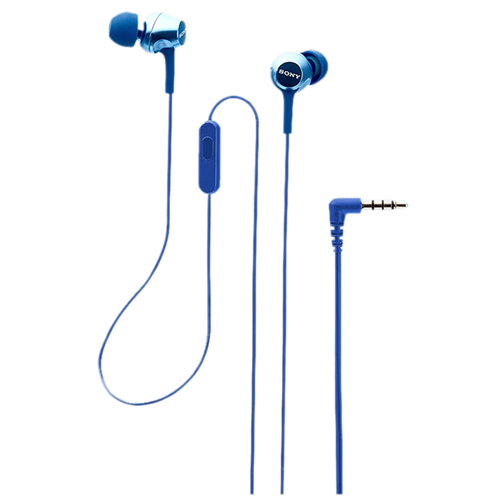 SONY MDR-EX255APLQIN Wired Earphone with Mic (In Ear, Blue) SONY MDR-EX255APLQIN Wired Earphone with Mic (In Ear, Blue)_4
