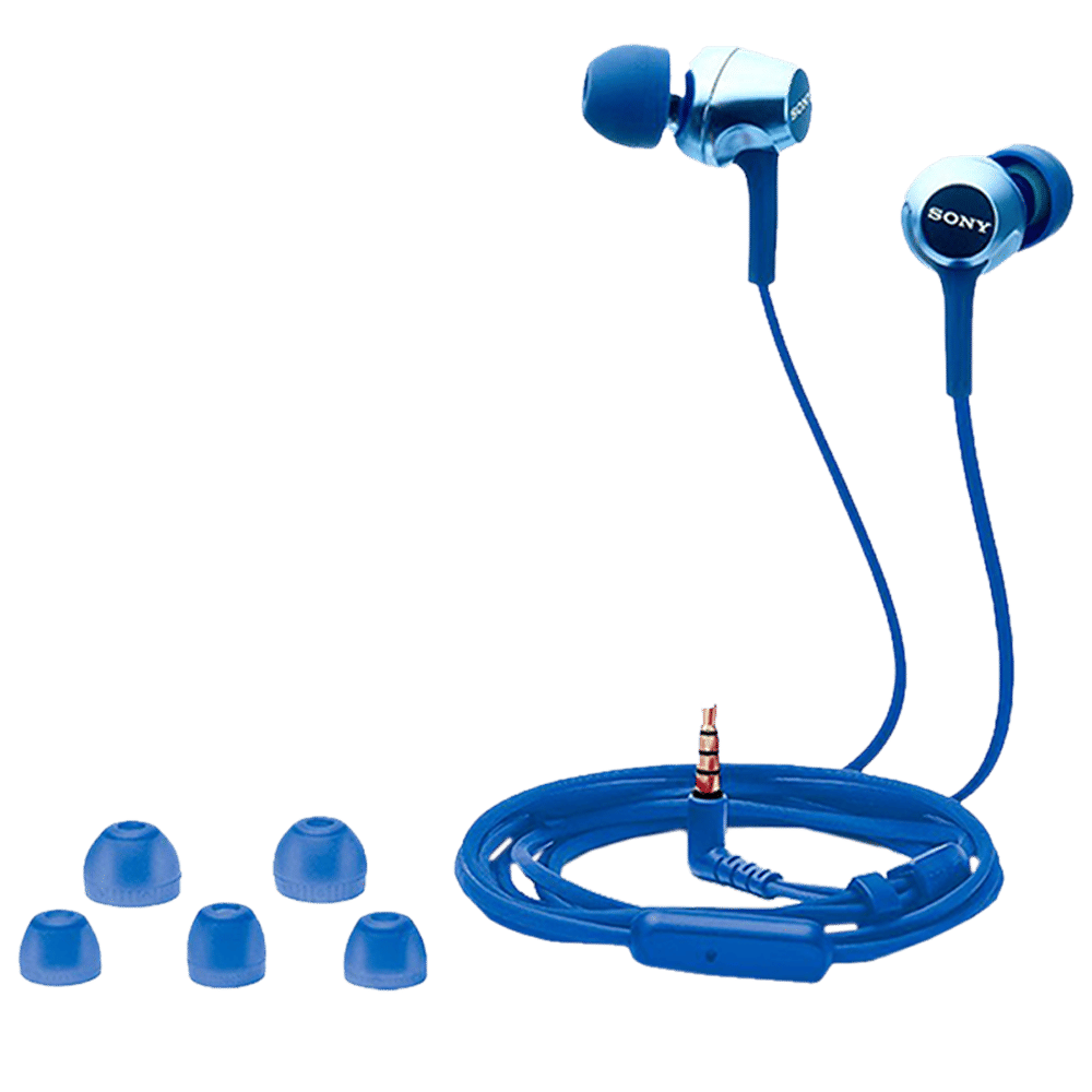 SONY MDR-EX255APLQIN Wired Earphone with Mic (In Ear, Blue) SONY MDR-EX255APLQIN Wired Earphone with Mic (In Ear, Blue)_5