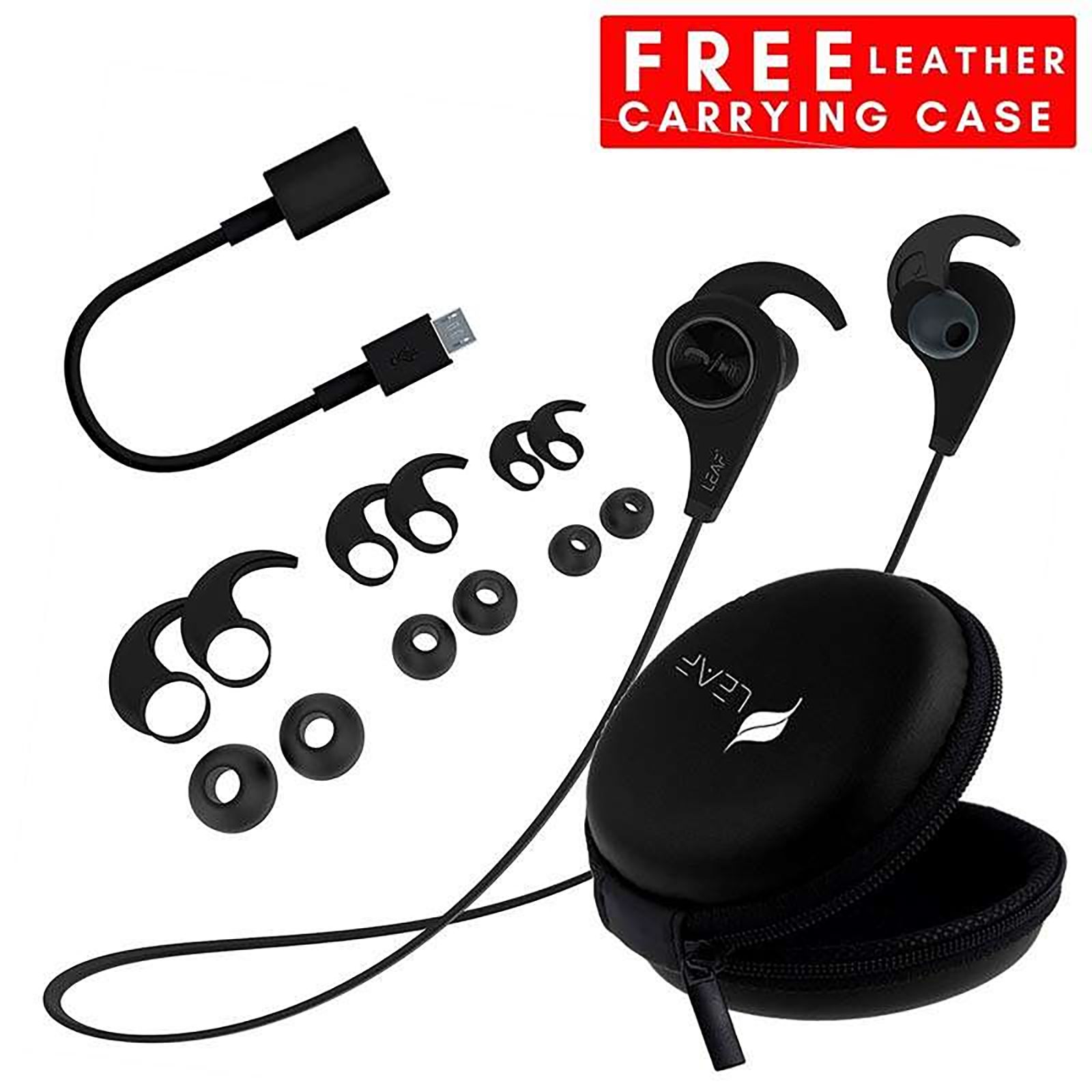 LEAF Deep Bass Bluetooth Earphones (Black) LEAF Deep Bass Bluetooth Earphones (Black)_5