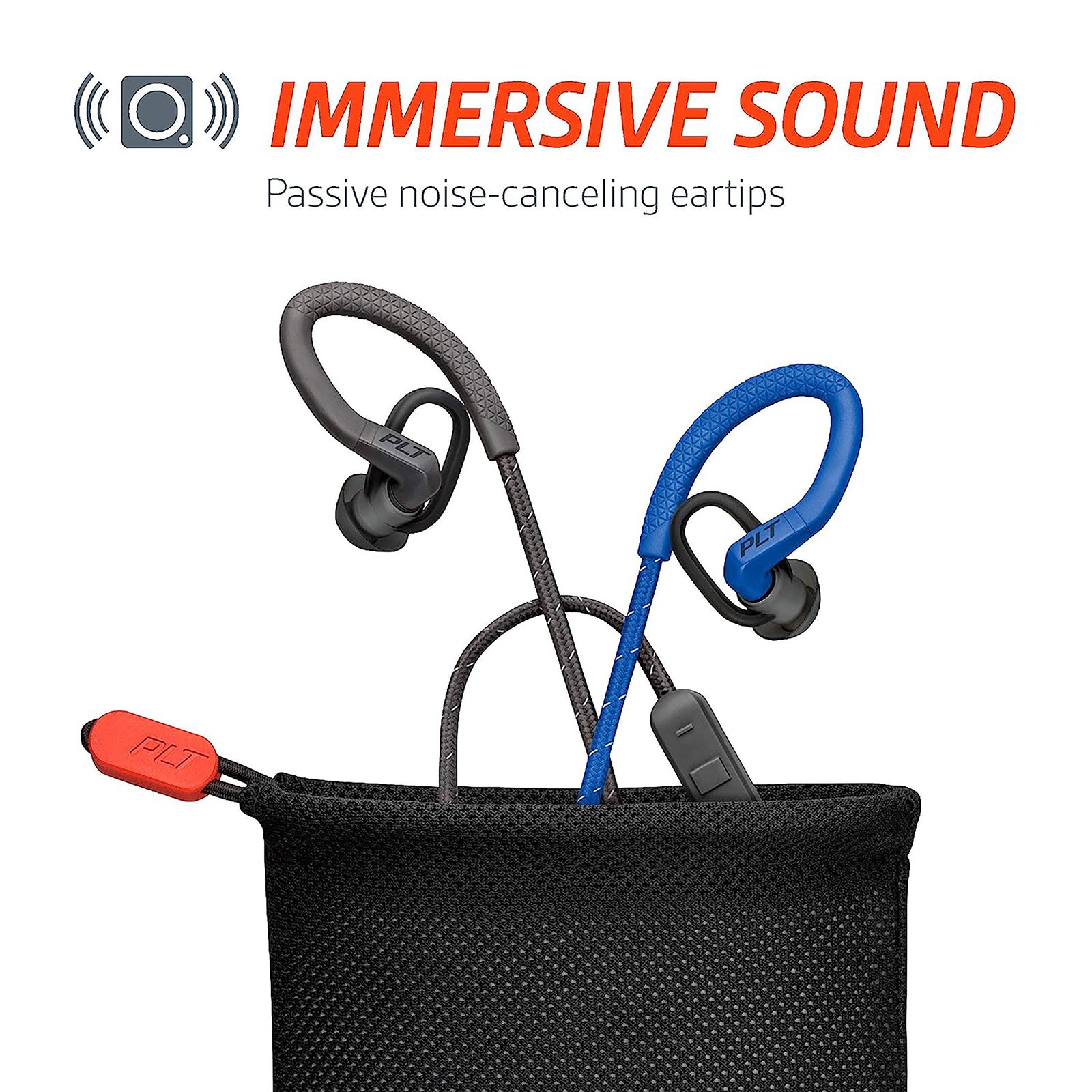 plantronics BackBeat Fit 350 Wireless Earphones (Black and Grey) plantronics BackBeat Fit 350 Wireless Earphones (Black and Grey)_6