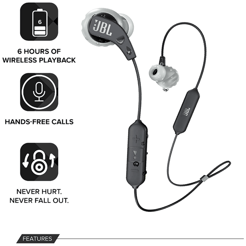 JBL Endurance Run JBLENDURRUNBTBLK Neckband (IPX5 Sweat & Water Resistant, 6 Hours Playtime, Black)_6