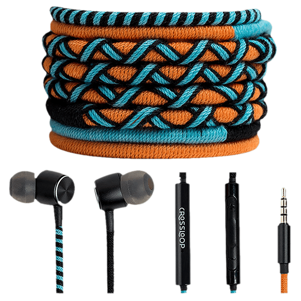 CROSSLOOP Pro CSLE012-E Wired Earphone with Mic ( In-Ear, Orange/Blue ) CROSSLOOP Pro CSLE012-E Wired Earphone with Mic ( In-Ear, Orange/Blue )_7