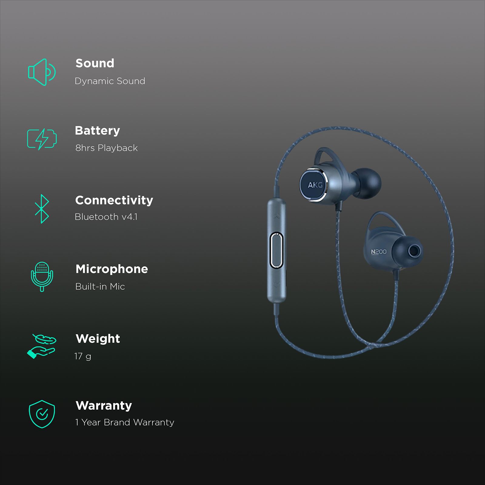 AKG AKG-N200 GP-N200HAHHDAA Wireless Earphone with Noise Isolation ( On Device Touch Control, Upto 8 Hours of Playback, Blue) AKG AKG-N200 GP-N200HAHHDAA Wireless Earphone with Noise Isolation ( On Device Touch Control, Upto 8 Hours of Playback, Blue)_2