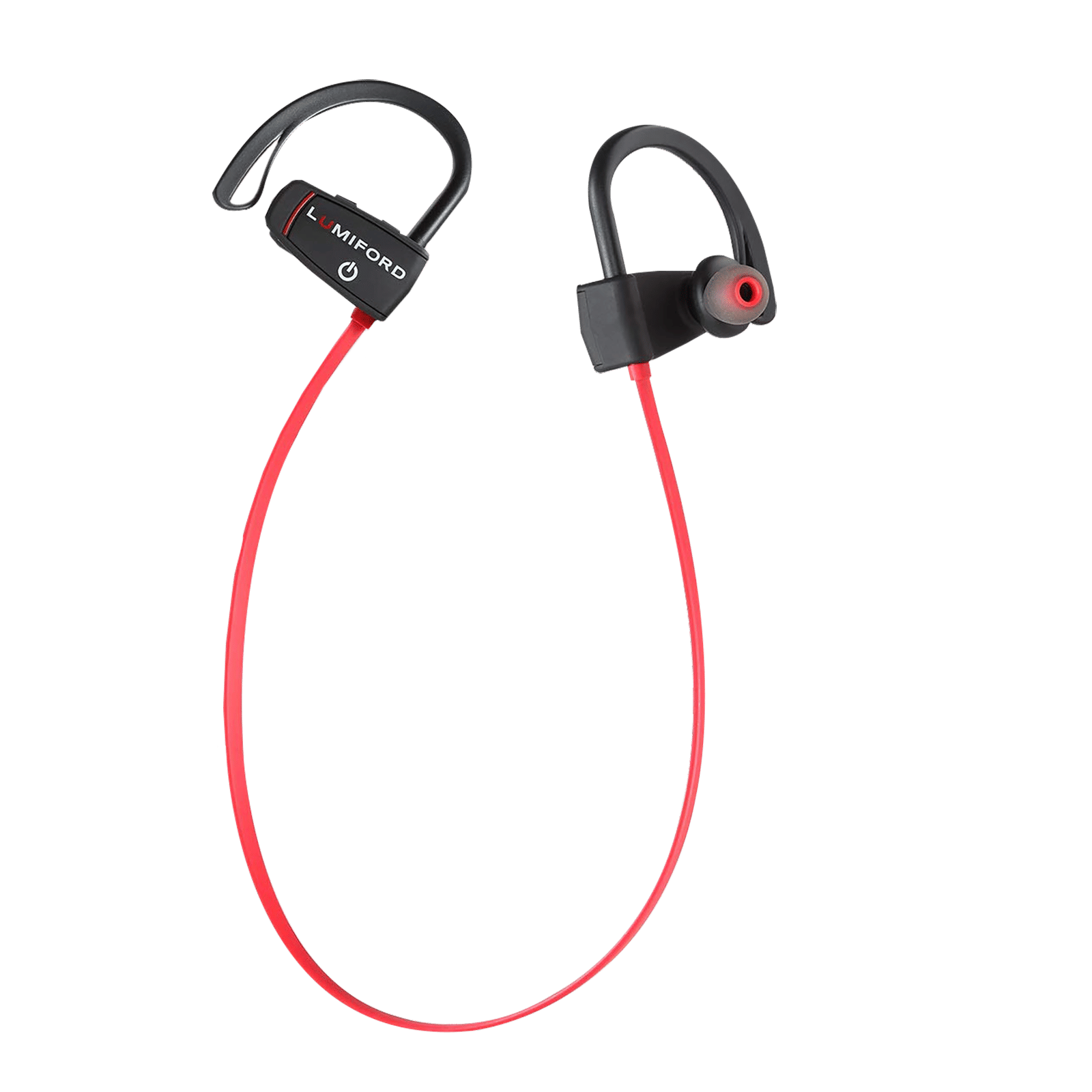 LUMIFORD XP20 Neckband with Passive Noise Cancellation (IPX7 Waterproof, Dual Pairing Technology, Red)_1