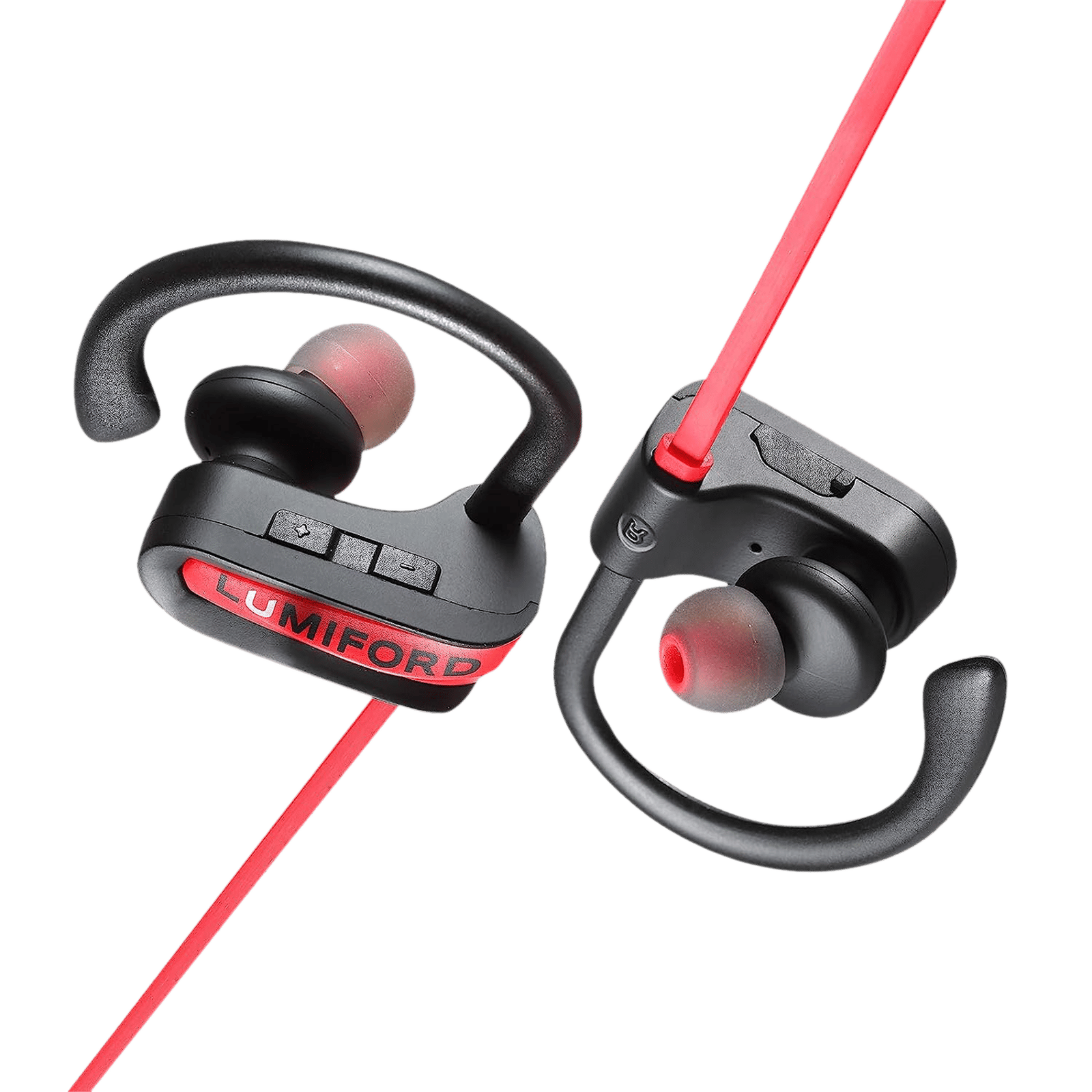 LUMIFORD XP20 Neckband with Passive Noise Cancellation (IPX7 Waterproof, Dual Pairing Technology, Red)_5