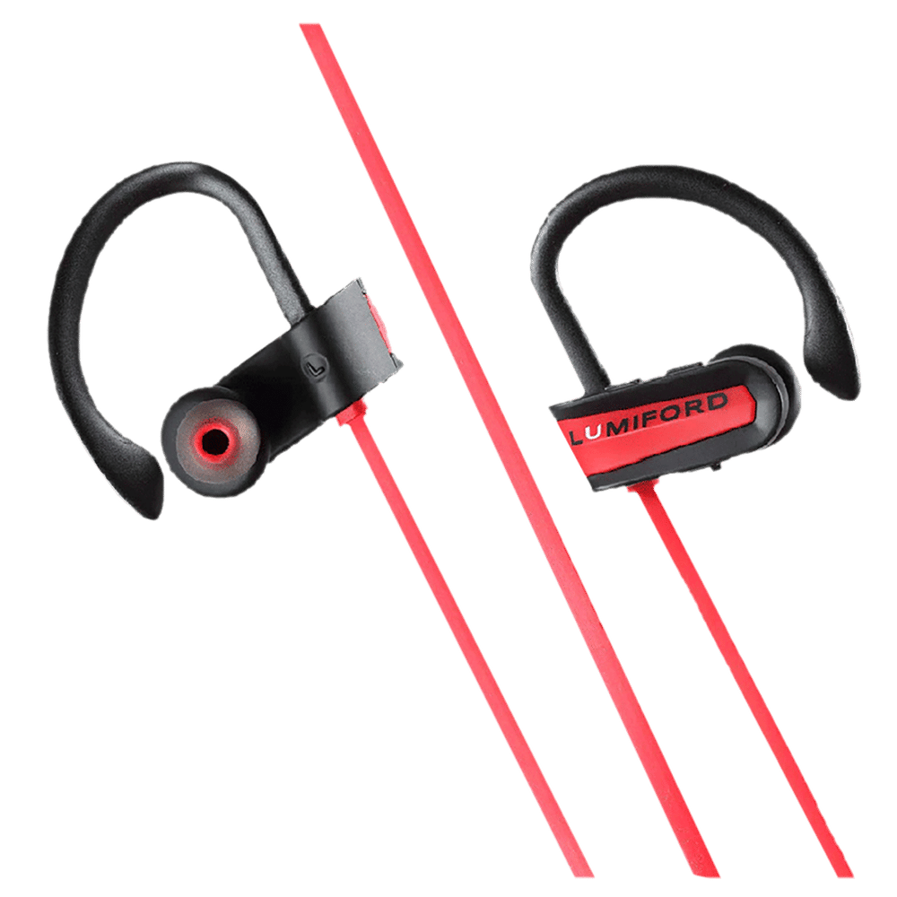 LUMIFORD XP20 Neckband with Passive Noise Cancellation (IPX7 Waterproof, Dual Pairing Technology, Red)_8