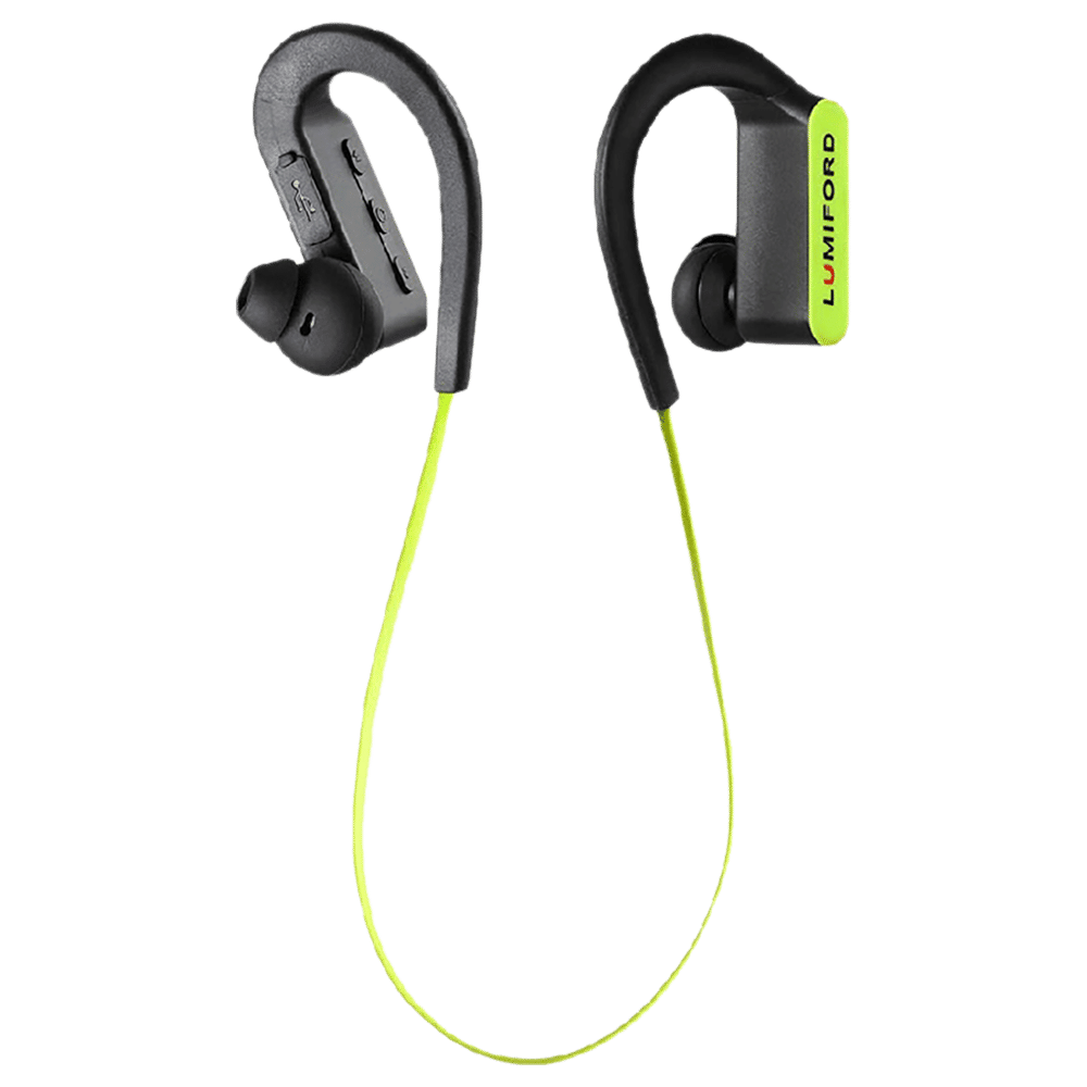 LUMIFORD XploriaHD XP40 Neckband with Passive Noise Cancellation (IPX7 Waterproof, Dual Pairing Technology, Green) LUMIFORD XploriaHD XP40 Neckband with Passive Noise Cancellation (IPX7 Waterproof, Dual Pairing Technology, Green)_1