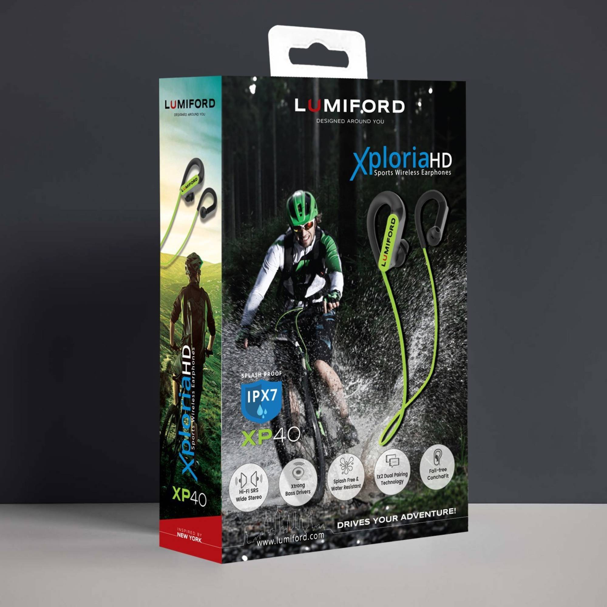 LUMIFORD XploriaHD XP40 Neckband with Passive Noise Cancellation (IPX7 Waterproof, Dual Pairing Technology, Green) LUMIFORD XploriaHD XP40 Neckband with Passive Noise Cancellation (IPX7 Waterproof, Dual Pairing Technology, Green)_4