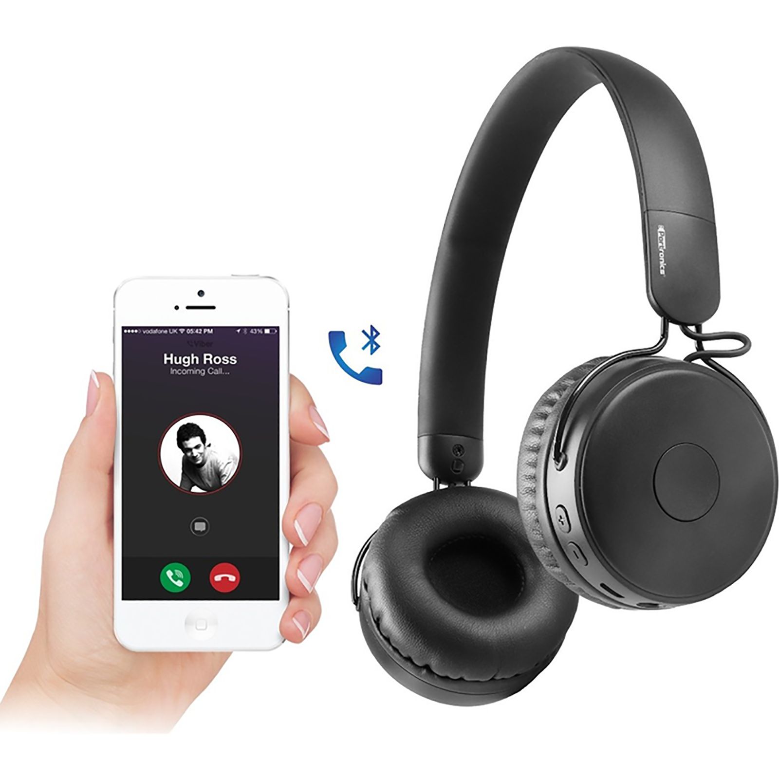 PORTRONICS Muffs M POR 317 Bluetooth Headphone with Mic (IPX4 Water Resistant, On Ear, Black) PORTRONICS Muffs M POR 317 Bluetooth Headphone with Mic (IPX4 Water Resistant, On Ear, Black)_8