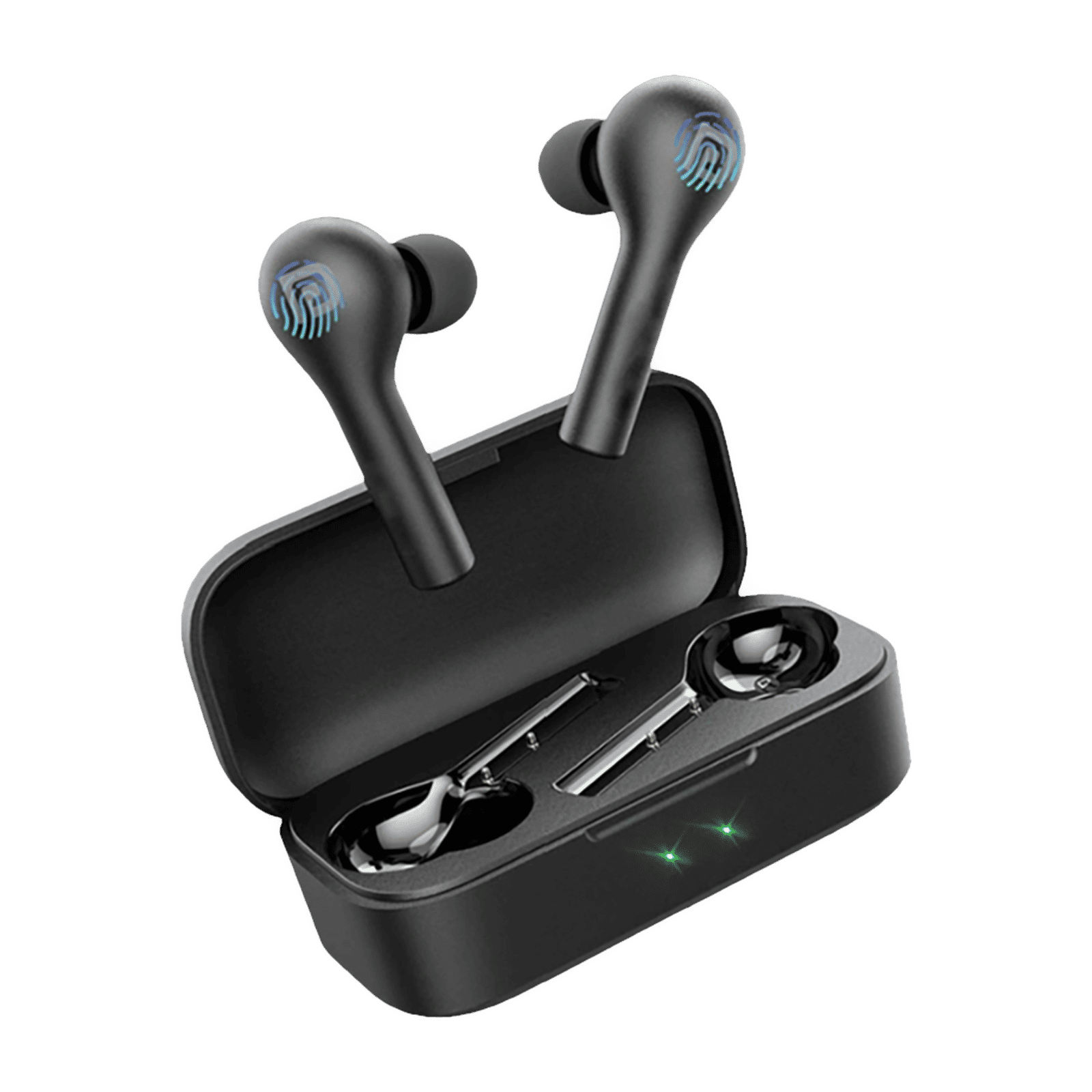 PORTRONICS Harmonics Twins II POR 1050 TWS Earbuds with Passive Noise Cancellation (IPX4 Water Resistant, 4 Hours Playback, Black)_1