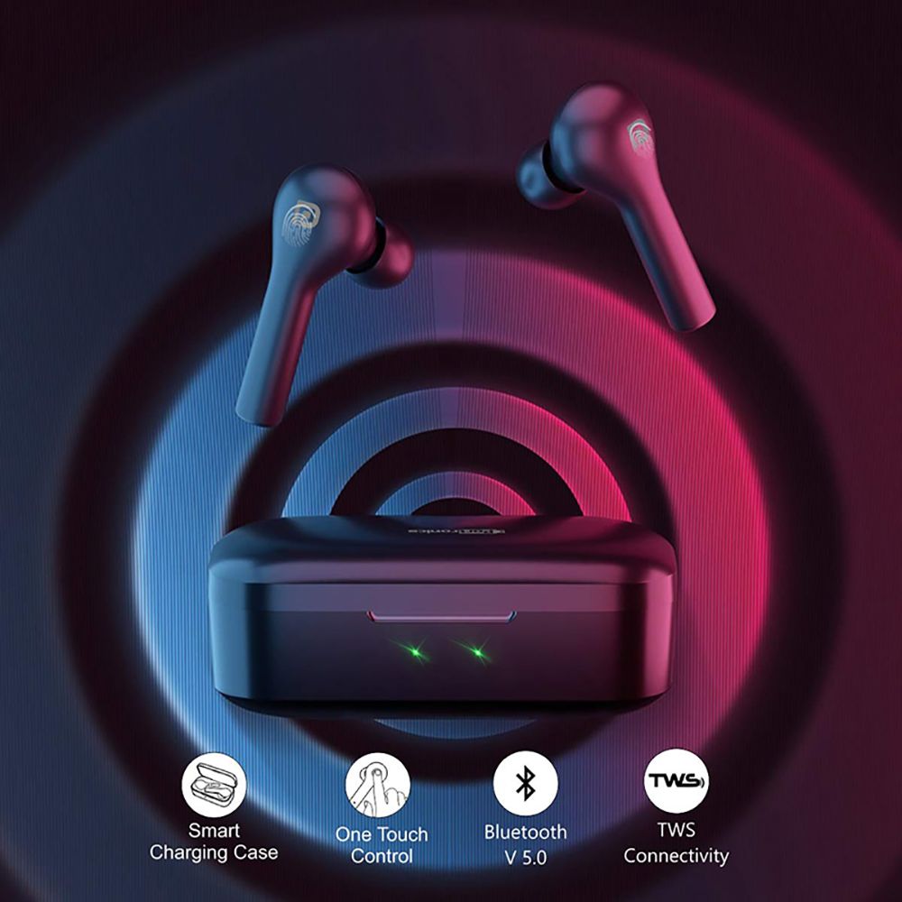 PORTRONICS Harmonics Twins II POR 1050 TWS Earbuds with Passive Noise Cancellation (IPX4 Water Resistant, 4 Hours Playback, Black)_9