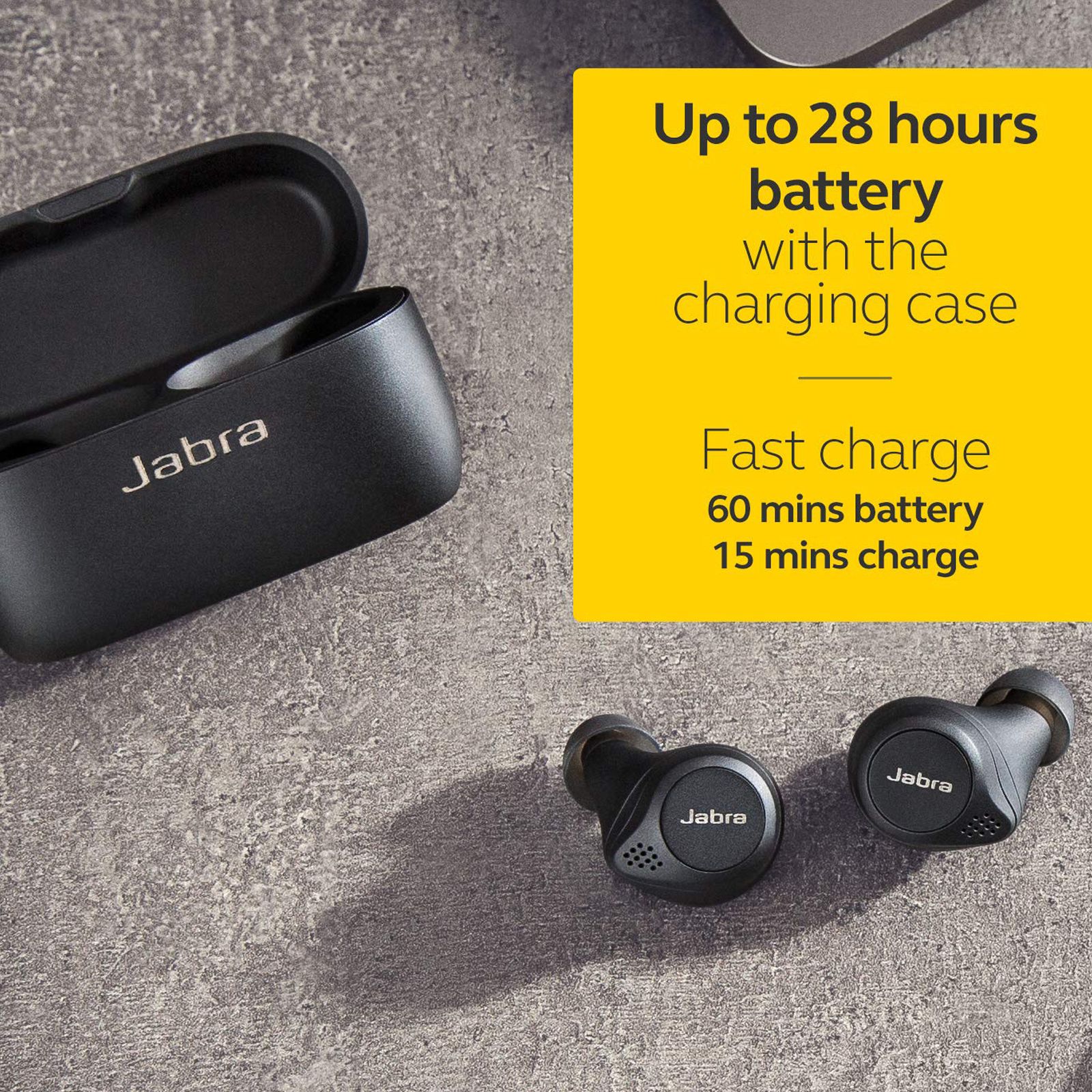 Jabra Elite 75t 100-99090001-40 In-Ear Active Noise Cancellation Truly Wireless Earbuds with Mic (Bluetooth 5.0, Voice Assistant Supported, Black) Jabra Elite 75t 100-99090001-40 In-Ear Active Noise Cancellation Truly Wireless Earbuds with Mic (Bluetooth 5.0, Voice Assistant Supported, Black)_9