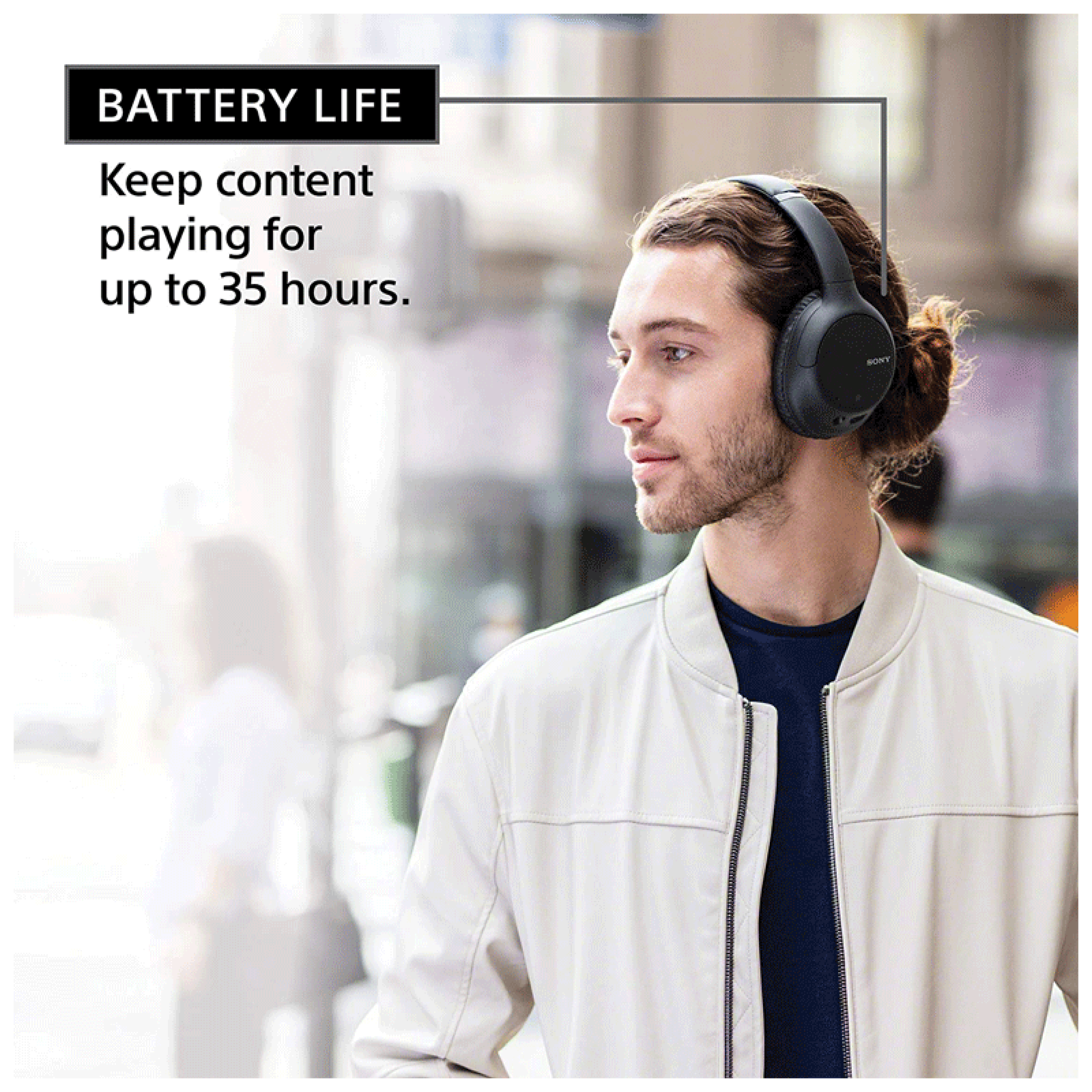 SONY WH-CH710N Bluetooth Headphone with Mic (Dual Connectivity, Over Ear, Black)_6