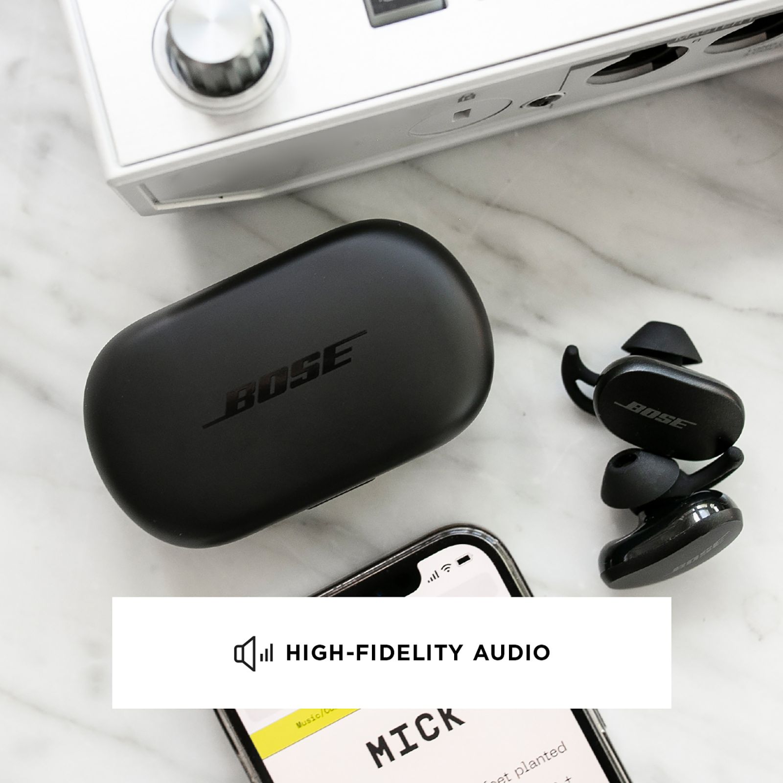 BOSE QuietComfort 831262-0010 TWS Earbuds with Active Noise Cancellation (IPX4 Water Resistant, Touch Control, Triple Black) BOSE QuietComfort 831262-0010 TWS Earbuds with Active Noise Cancellation (IPX4 Water Resistant, Touch Control, Triple Black)_8