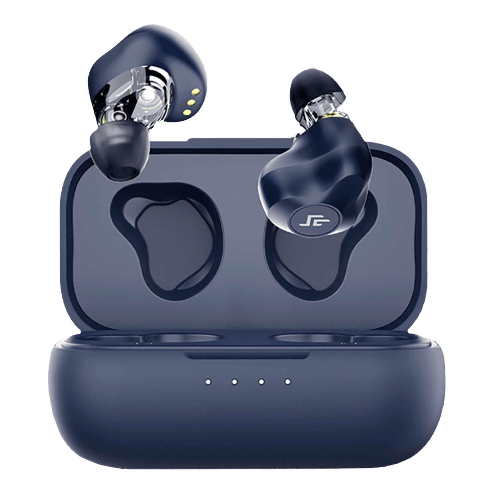 CROSSBEATS Evolve TWS Earbuds with Passive Noise Cancellation (IPX4 Water Resistant, 12 Hours Playback, Blue) CROSSBEATS Evolve TWS Earbuds with Passive Noise Cancellation (IPX4 Water Resistant, 12 Hours Playback, Blue)_1