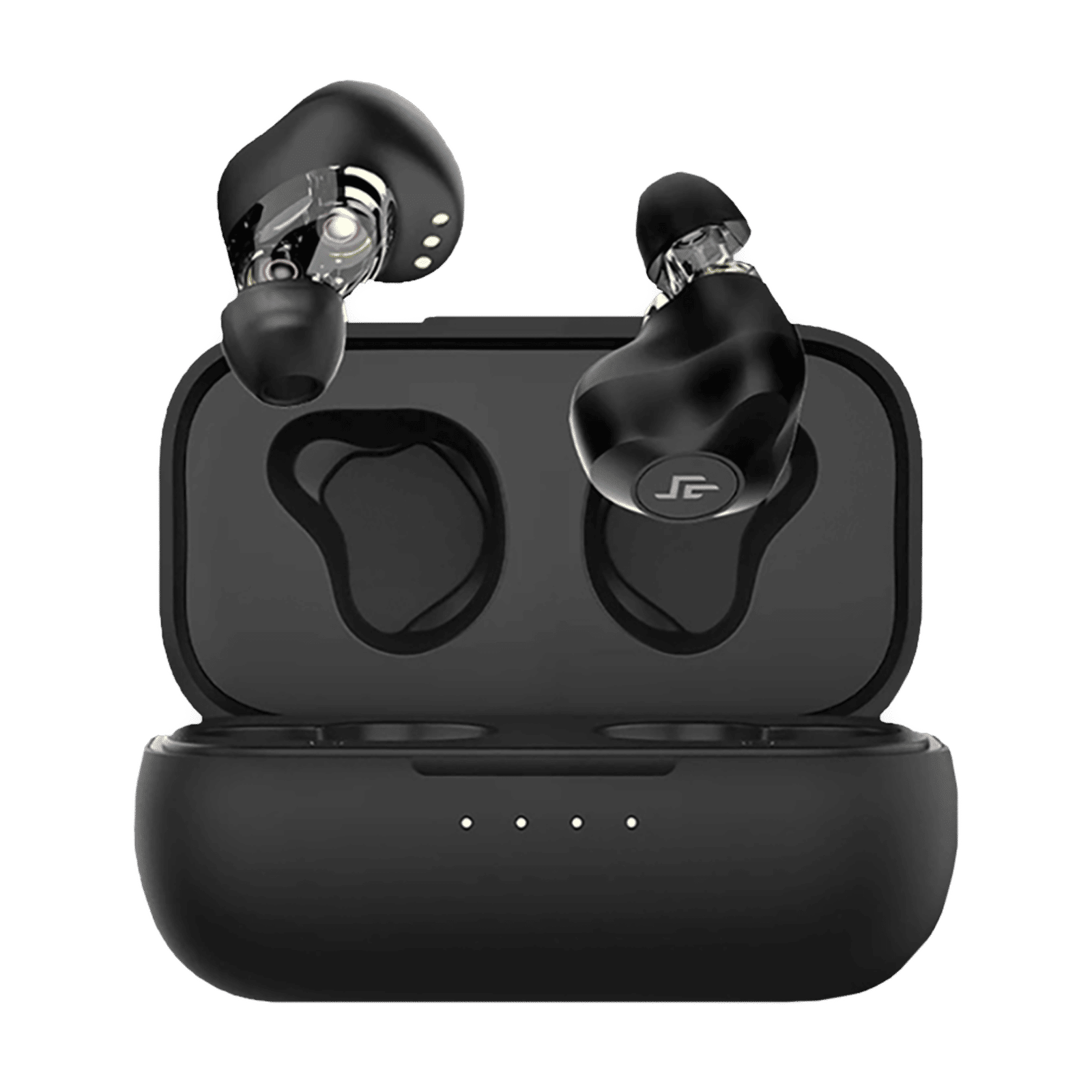 CROSSBEATS Evolve TWS Earbuds with Passive Noise Cancellation (IPX4 Water & Dust Resistant, 12 Hours Playback, Black)_1