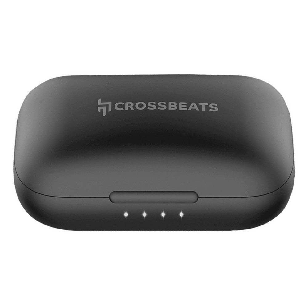 CROSSBEATS Evolve TWS Earbuds with Passive Noise Cancellation (IPX4 Water & Dust Resistant, 12 Hours Playback, Black)_4
