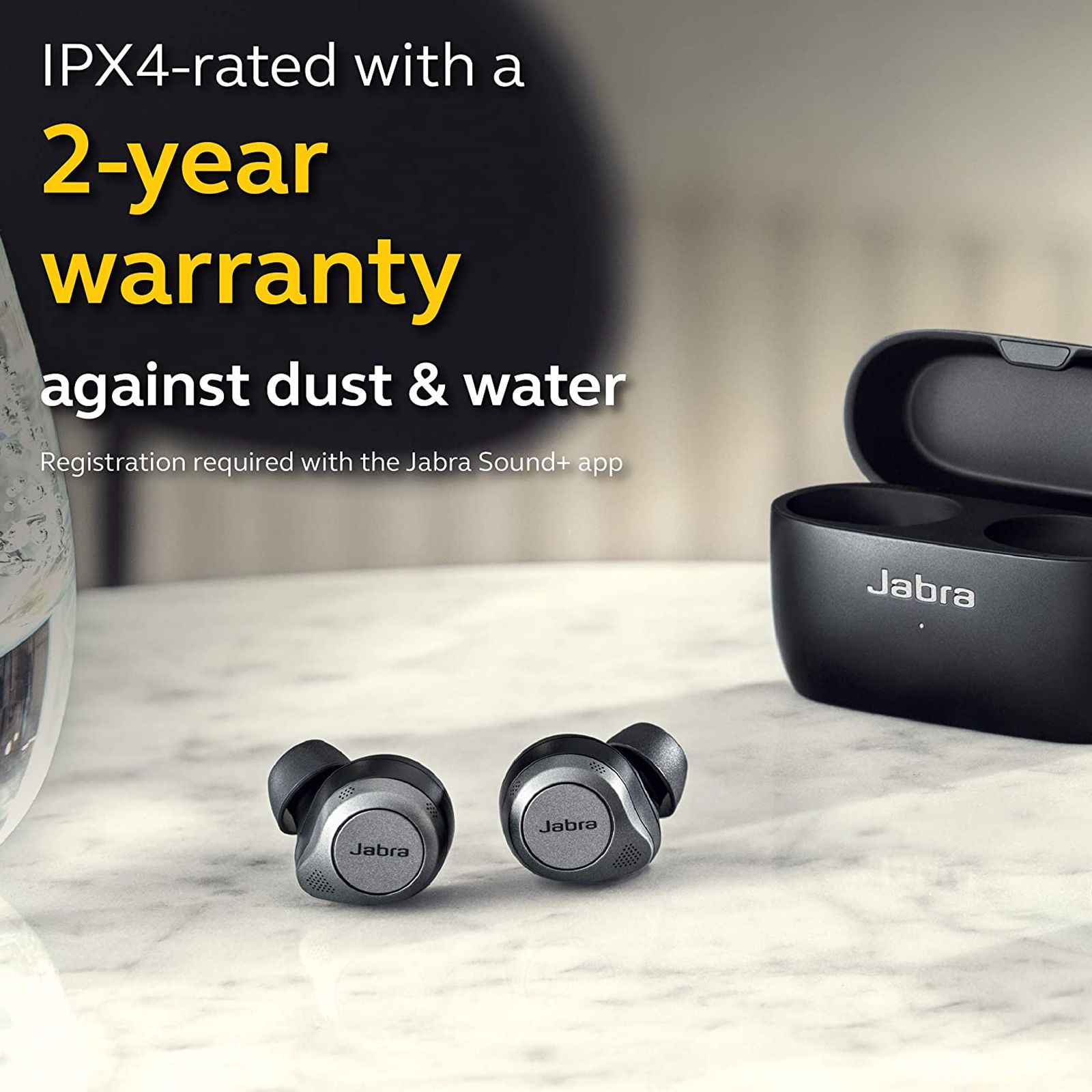 Jabra Elite 85t 100-99190000-40 TWS Earbuds with Active Noise Cancellation (IPX4 Waterproof & Dustproof, 25 Hours Playtime, Titanium Black) Jabra Elite 85t 100-99190000-40 TWS Earbuds with Active Noise Cancellation (IPX4 Waterproof & Dustproof, 25 Hours Playtime, Titanium Black)_7