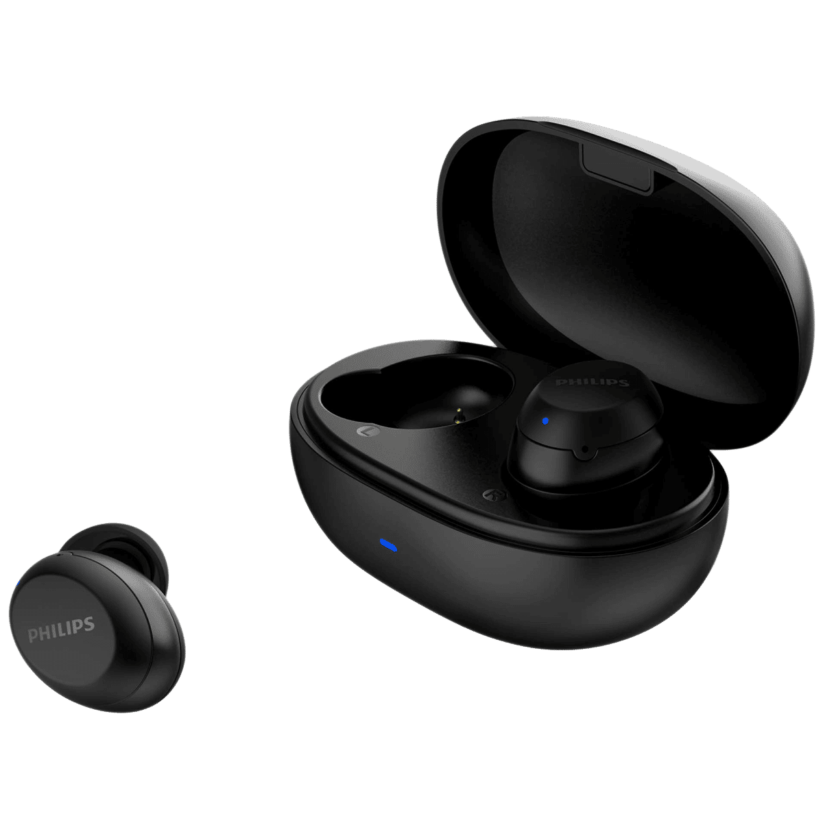 PHILIPS TAT1235BK/97 TWS Earbuds (Splash Resistant, Echo Cancellation, Black) PHILIPS TAT1235BK/97 TWS Earbuds (Splash Resistant, Echo Cancellation, Black)_1