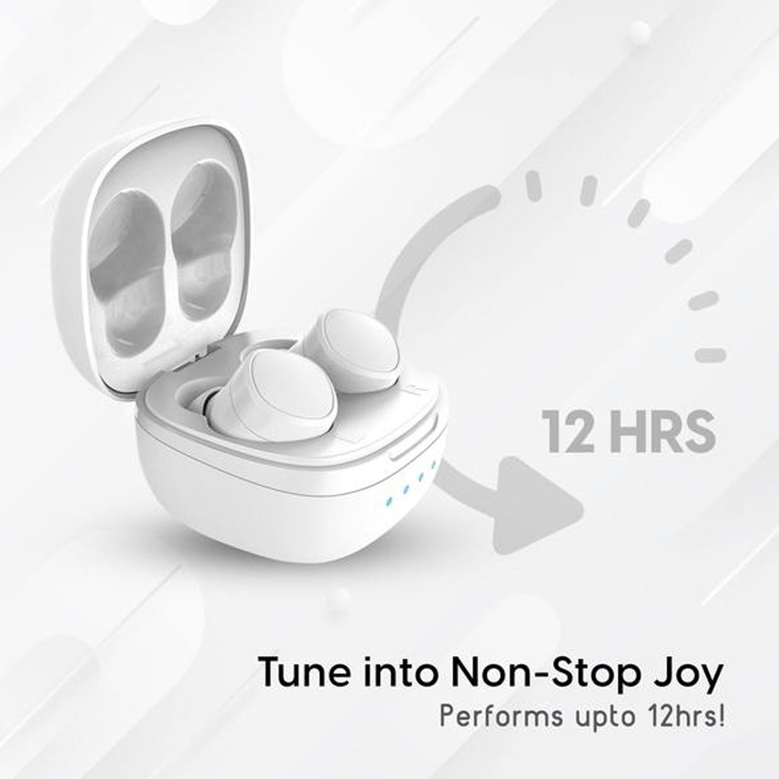 ambrane NeoBuds 22 TWS Earbuds with Active Noise Cancellation (IPX4 Sweat & Splash Resistant, 12 Hours Playback, White) ambrane NeoBuds 22 TWS Earbuds with Active Noise Cancellation (IPX4 Sweat & Splash Resistant, 12 Hours Playback, White)_3