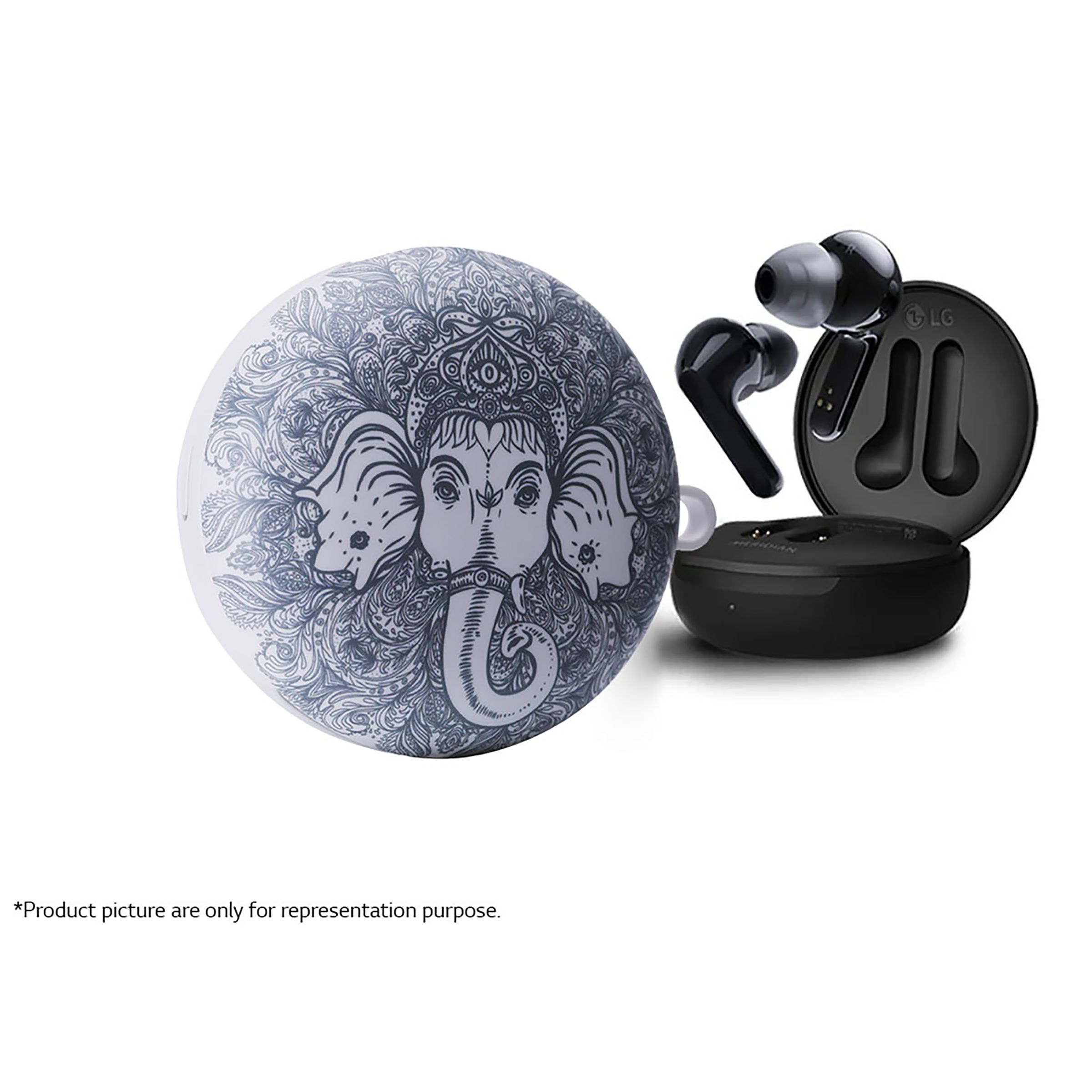 LG Tone Free HBS-FN5U.ABILBK TWS Earbuds with Noise Isolation (IPX4 Sweat & Water Resistant, 18 Hours Playback, Black) LG Tone Free HBS-FN5U.ABILBK TWS Earbuds with Noise Isolation (IPX4 Sweat & Water Resistant, 18 Hours Playback, Black)_7