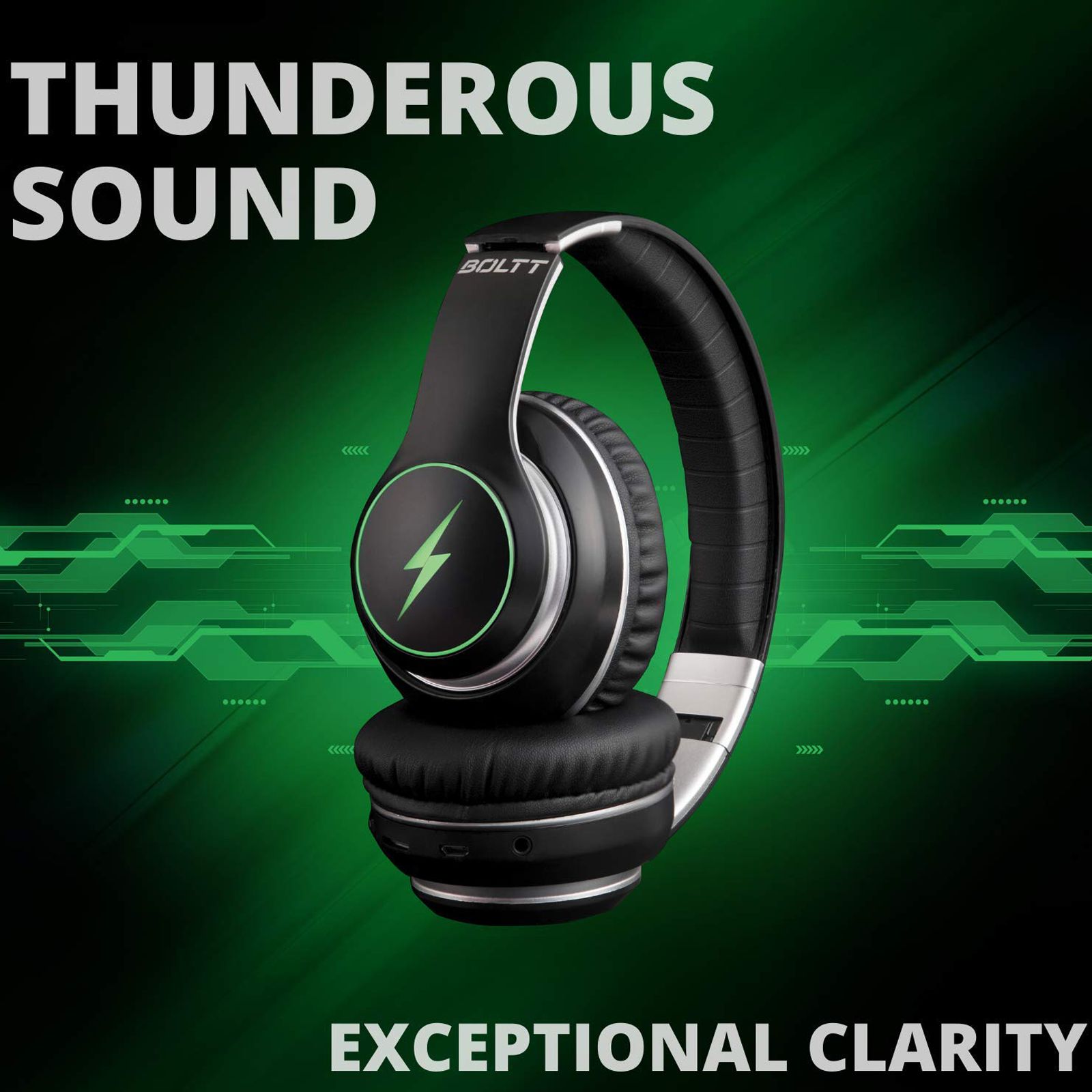 FIRE-BOLTT BH1201 BH1200 Over-Ear Noise Isolation Wireless Headphone with Mic (Bluetooth 5.0, Adjustable Headband, Black)_8