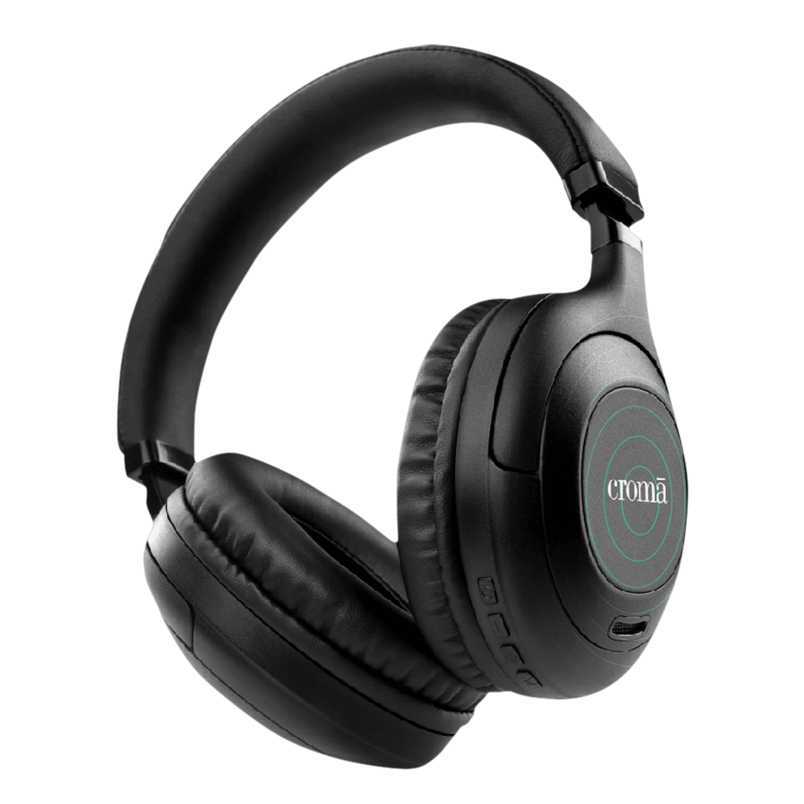 Croma Bluetooth Headphone with Mic (Up to 16 Hours Playback, On Ear, Black) Croma Bluetooth Headphone with Mic (Up to 16 Hours Playback, On Ear, Black)_3